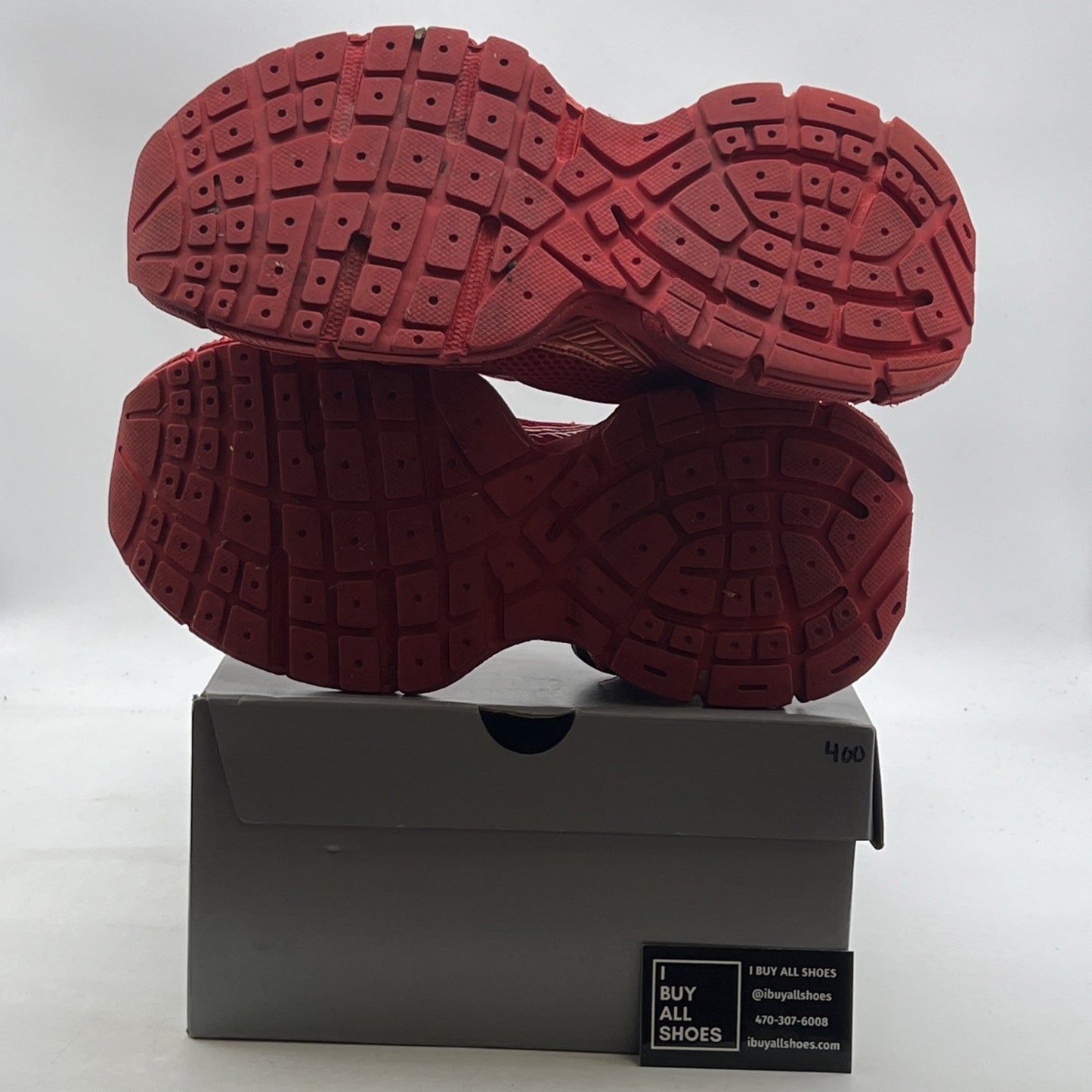 Size 11 - Balenciaga 3XL Distressed Sneakers in Red