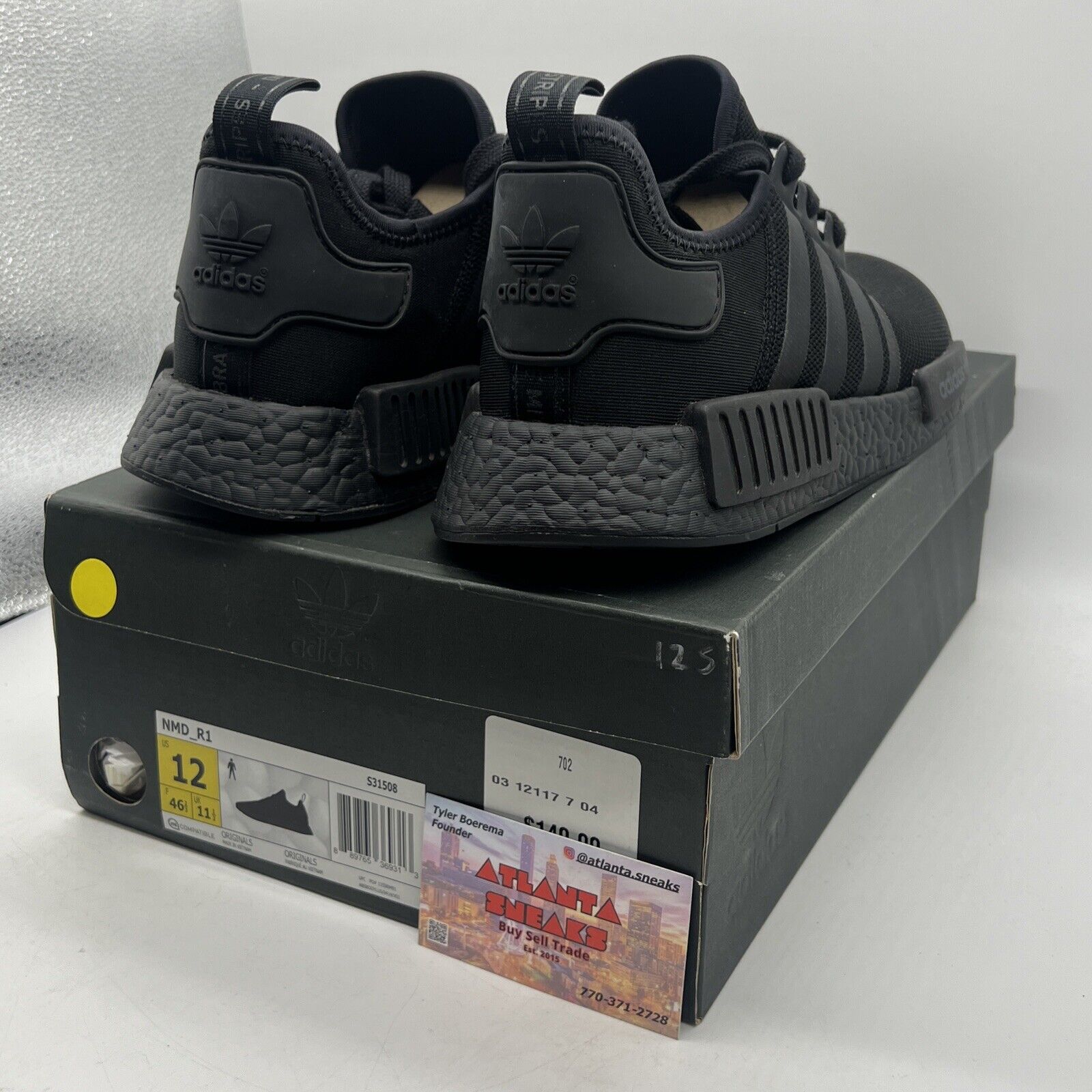 Size 12 - adidas NMD_R1 Triple Black (S31508)