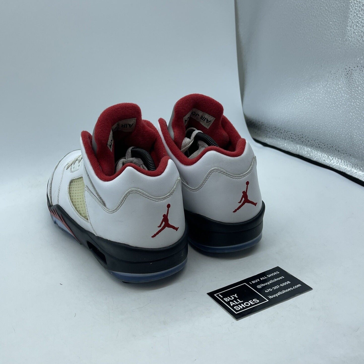 Size 11.5 - Air Jordan 5 Golf Low Fire Red White Black Suede Leather (CU4523-100
