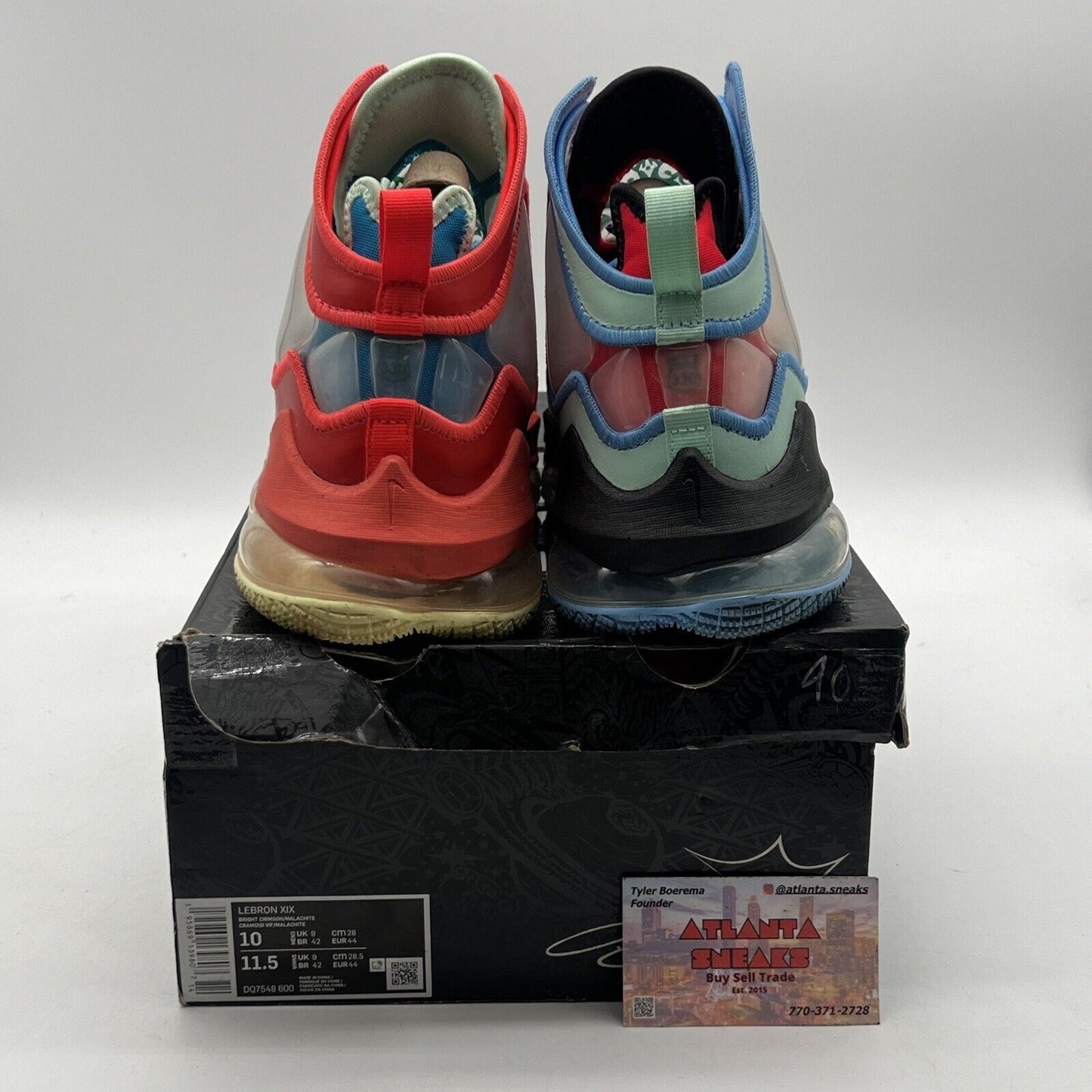 Size 10 - Nike LeBron 19 LeBronival Blue Red Black Yellow Aqua (DQ7548-600)