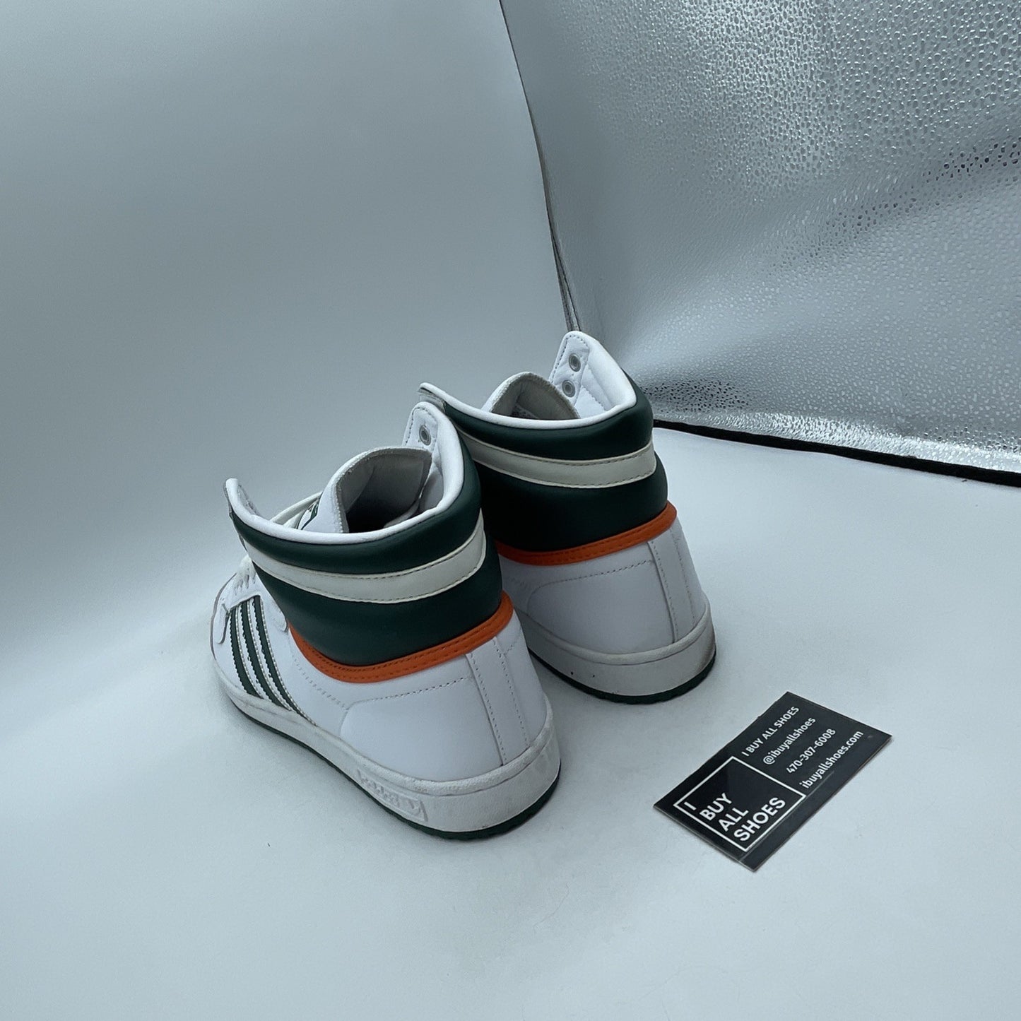 Size 11 - adidas Top Ten High Miami Hurricanes (EF2516)