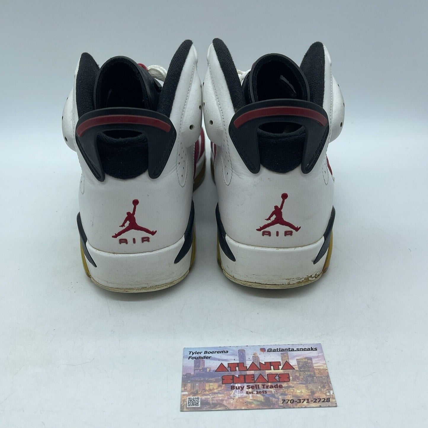 Size 9.5 - Air Jordan 6 Countdown Pack Red Suede White Leather (322719-161)