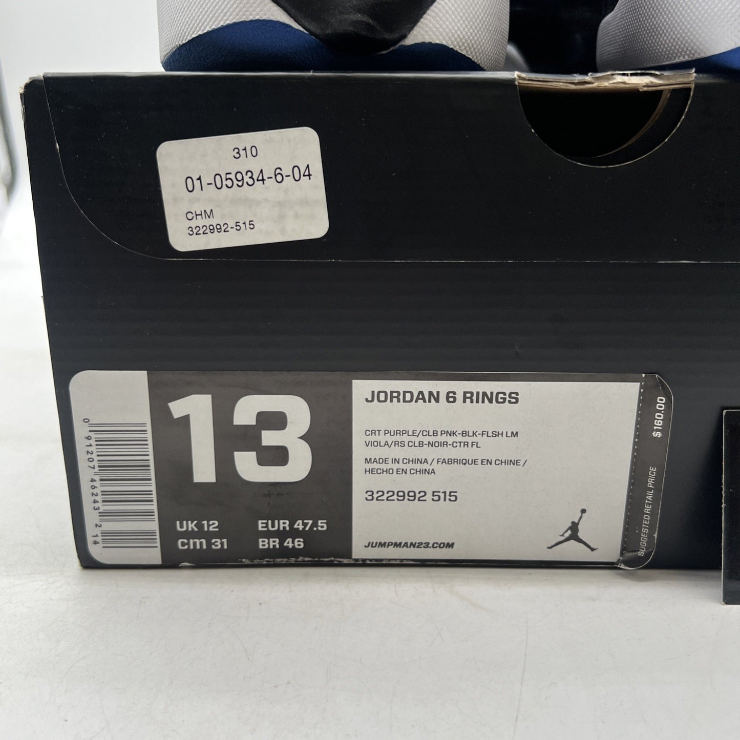 Size 13 - Jordan 6 Rings Bel Air (322992-515)