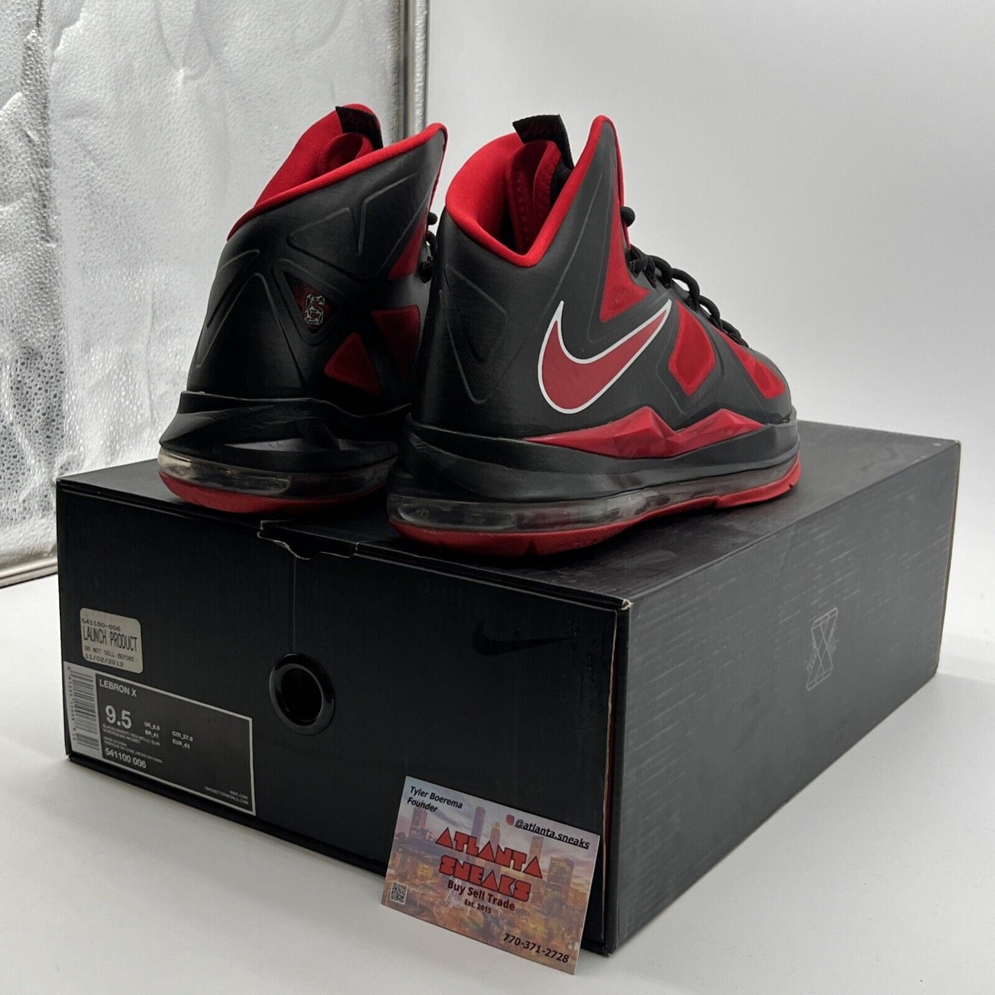 Size 9.5 - Nike Lebron 10 Heat Away (541100-006)