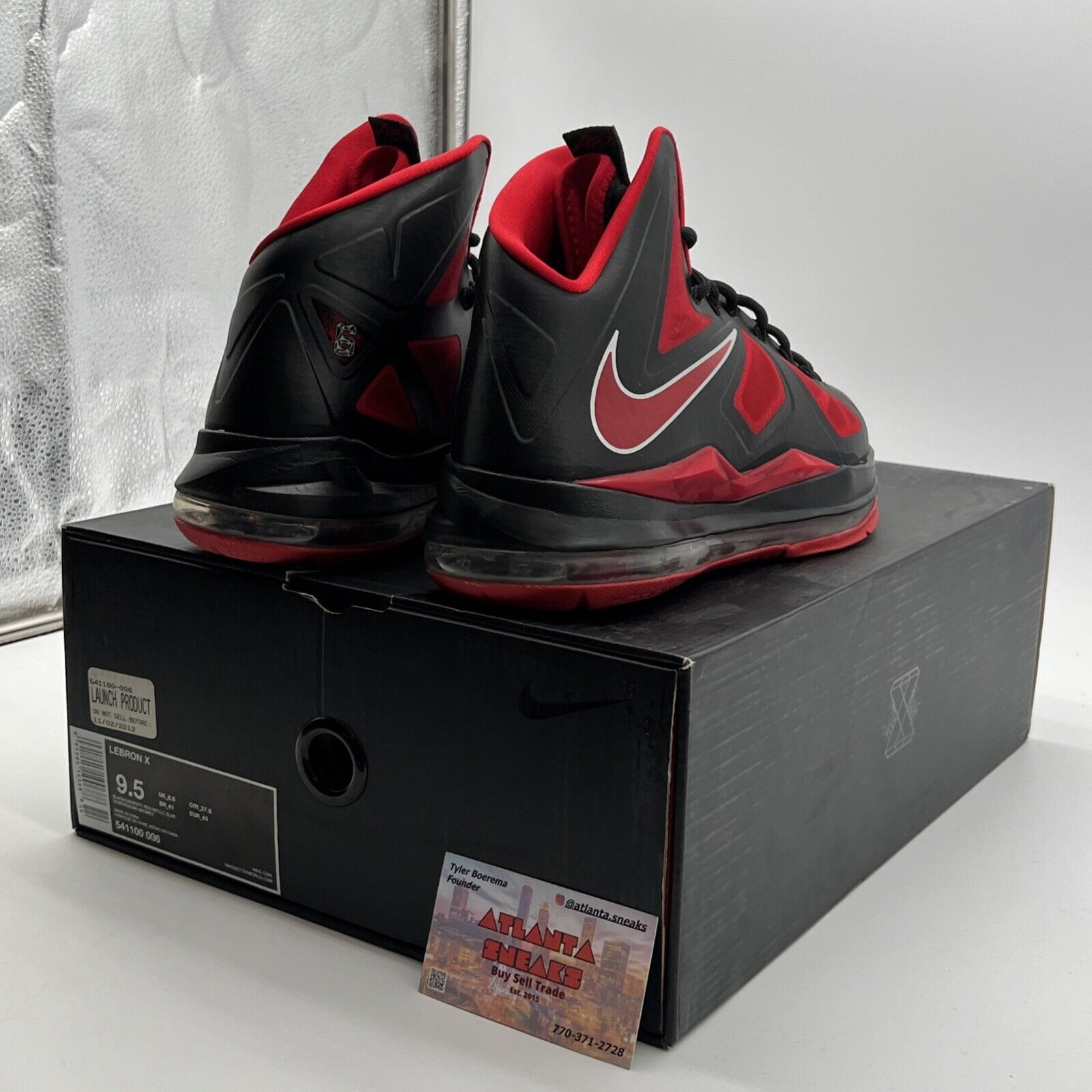Size 9.5 - Nike Lebron 10 Heat Away (541100-006)