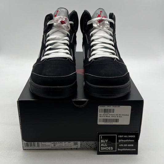 Size 9.5 - Air Jordan 5 Retro OG Black Metallic Reimagined (HF3975-001)