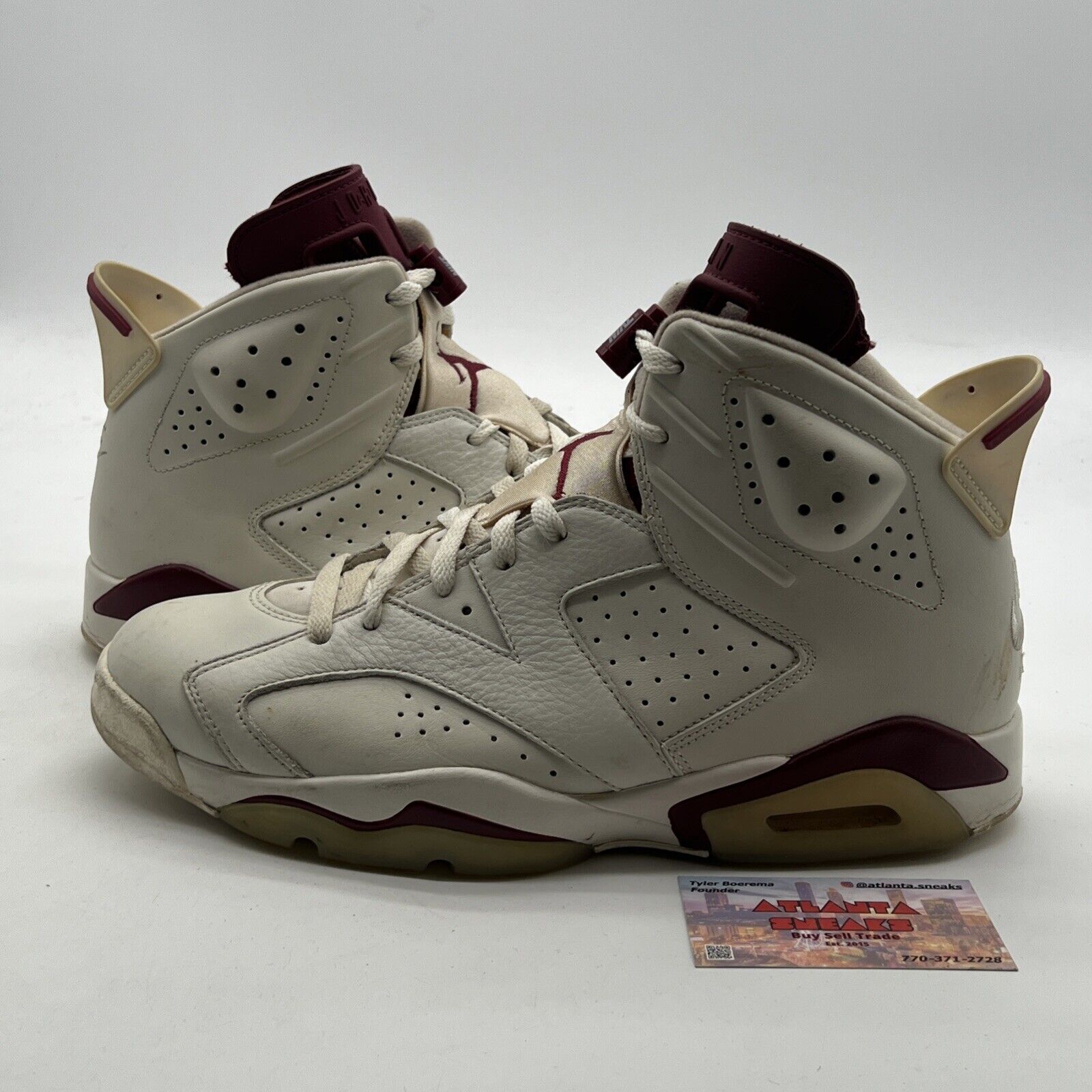 Size 11 - Air Jordan 6 Retro 2015 Maroon (384664-116)