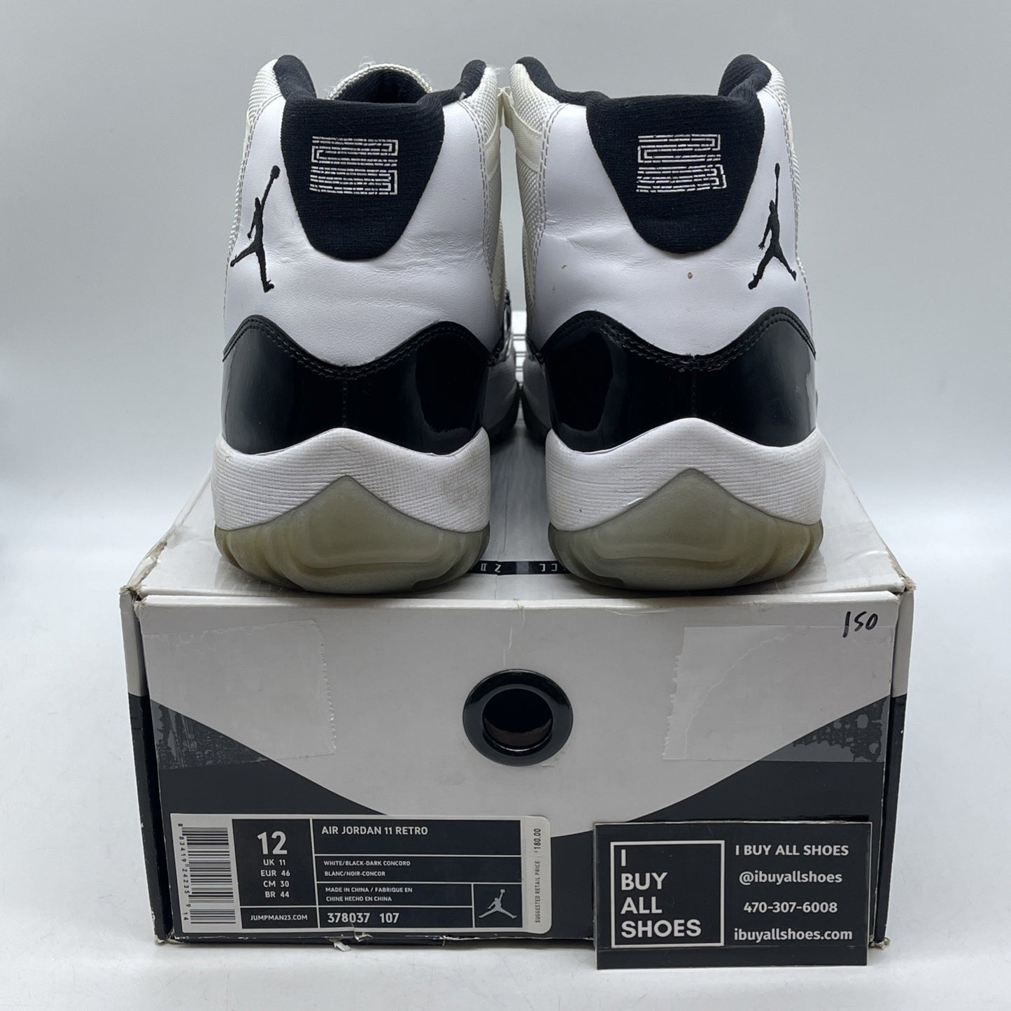 Size 12 - Air Jordan 11 Retro Concord 2011 (378037-107)