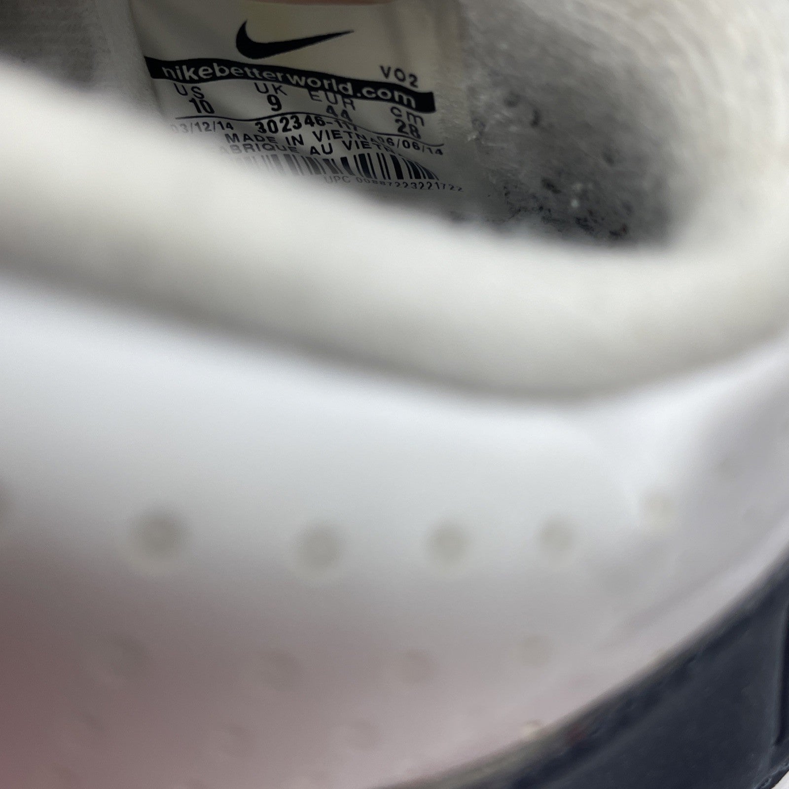 Size 10 - Nike Air Trainer Sc High White Blue Grey Suede Leather (302346-117)
