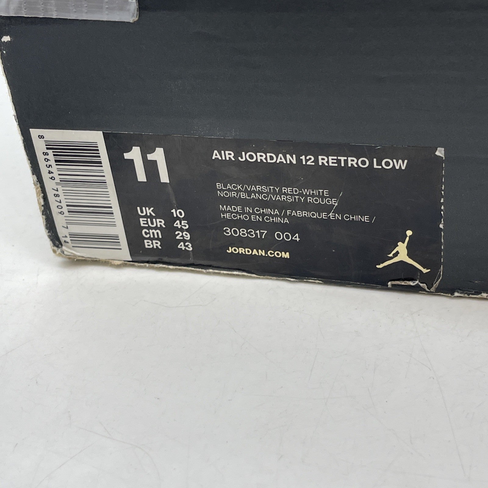 Size 11 - Air Jordan 12 Retro Low Playoffs (308317-004)