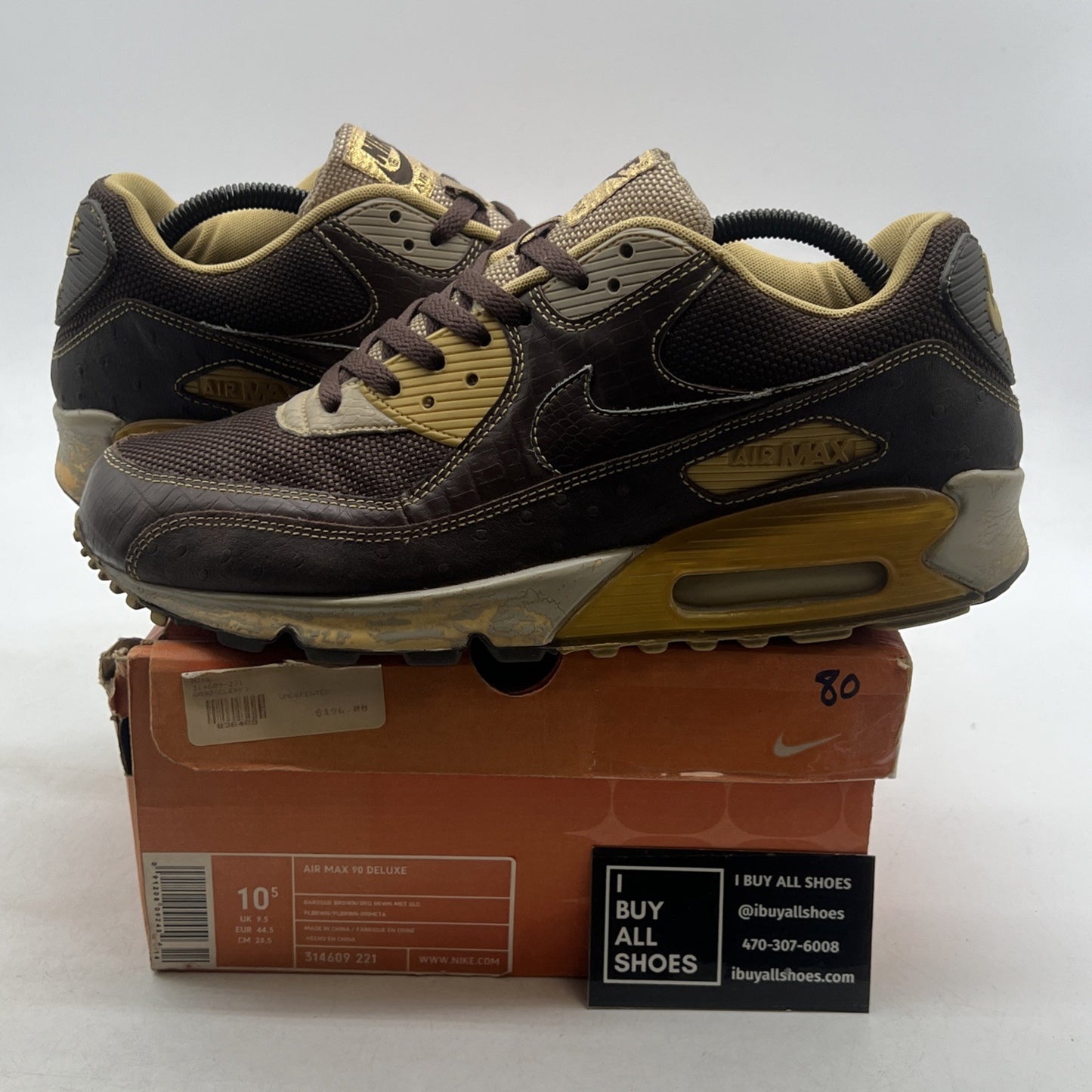 Size 10.5 - Nike Air Max 90 Deluxe Huf (314609-221)