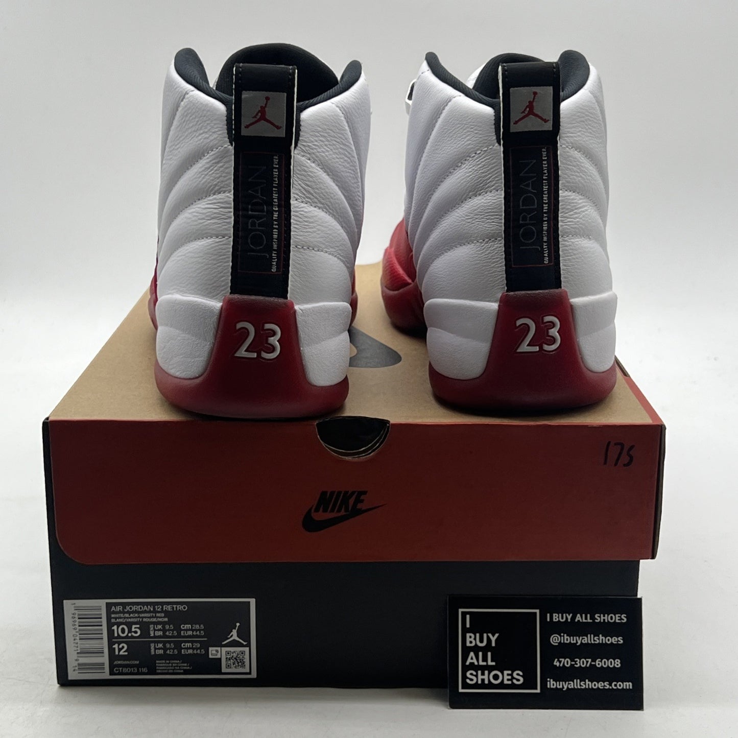 Size 10.5 - Air Jordan 12 Retro 2023 Mid Cherry (CT8013-116)