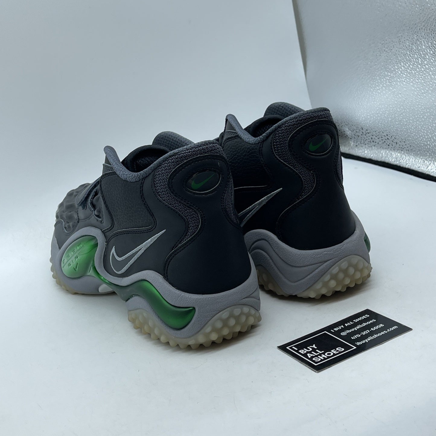 Size 13 - Nike Air Zoom Turf Jet 97 Packers 2013 Grey Black (554989-001)