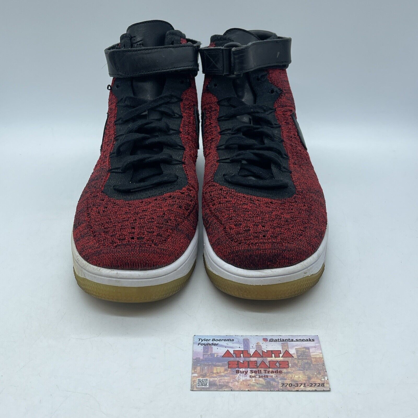 Size 11.5 - Nike Air Force 1 Ultra Flyknit Mid University Red (817420-600)