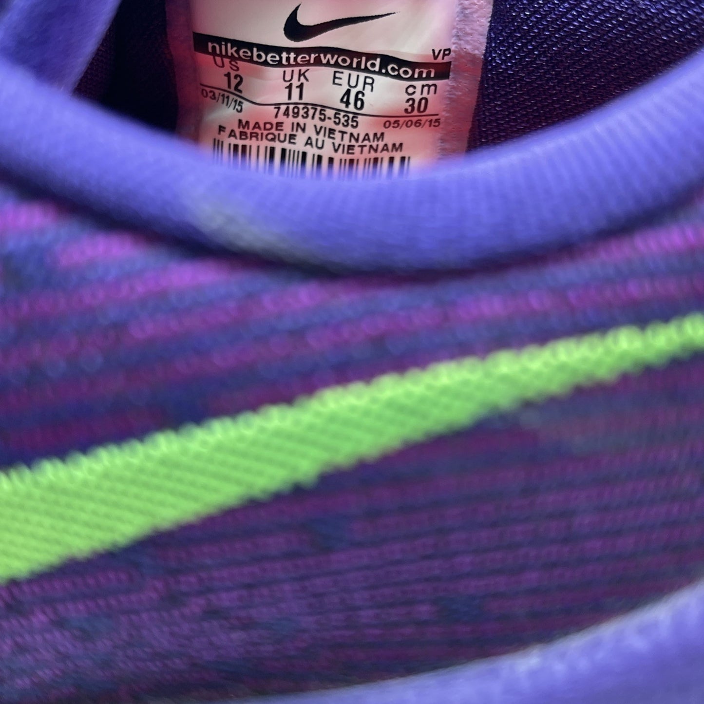 Size 12 - Nike KD 8 Suit Purple Green Suede  (749375-535)