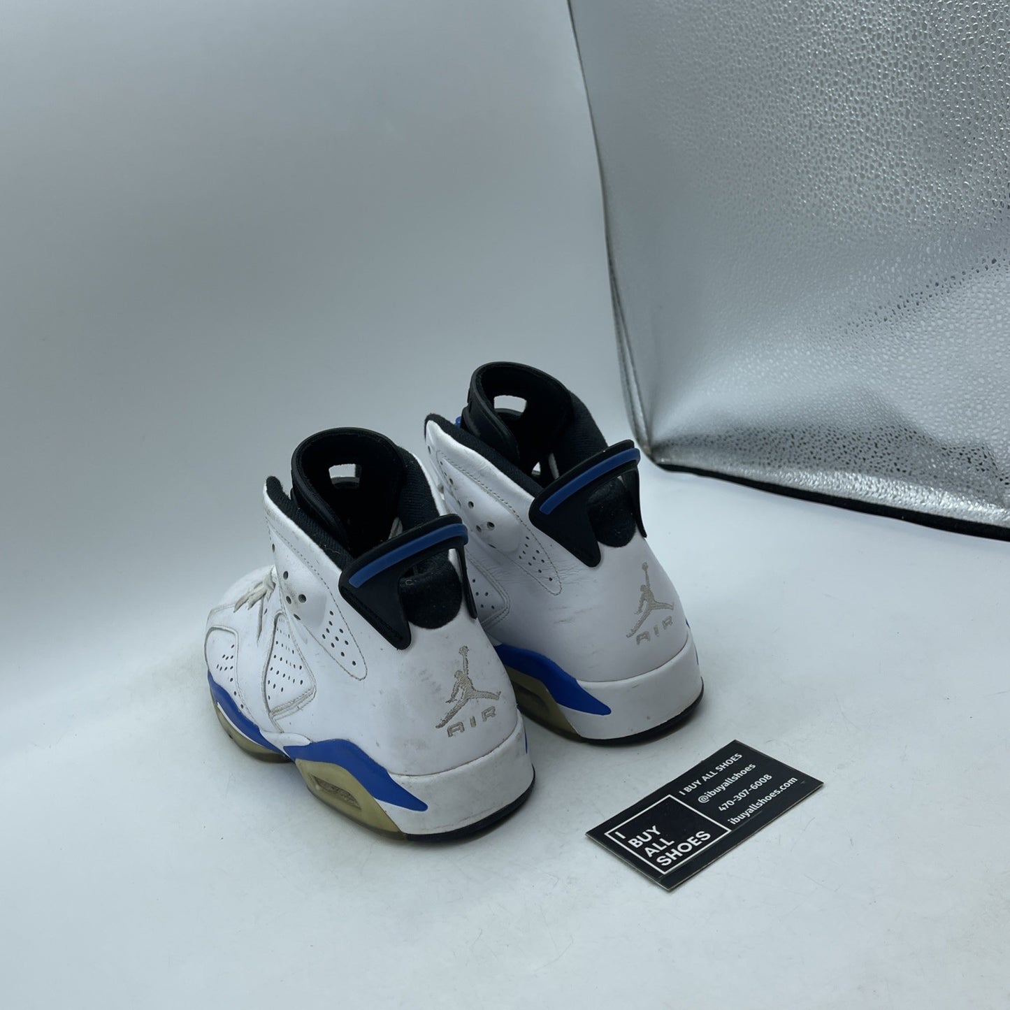 Size 8 - Air Jordan 6 Retro 2014 Sport Blue (384664-107)