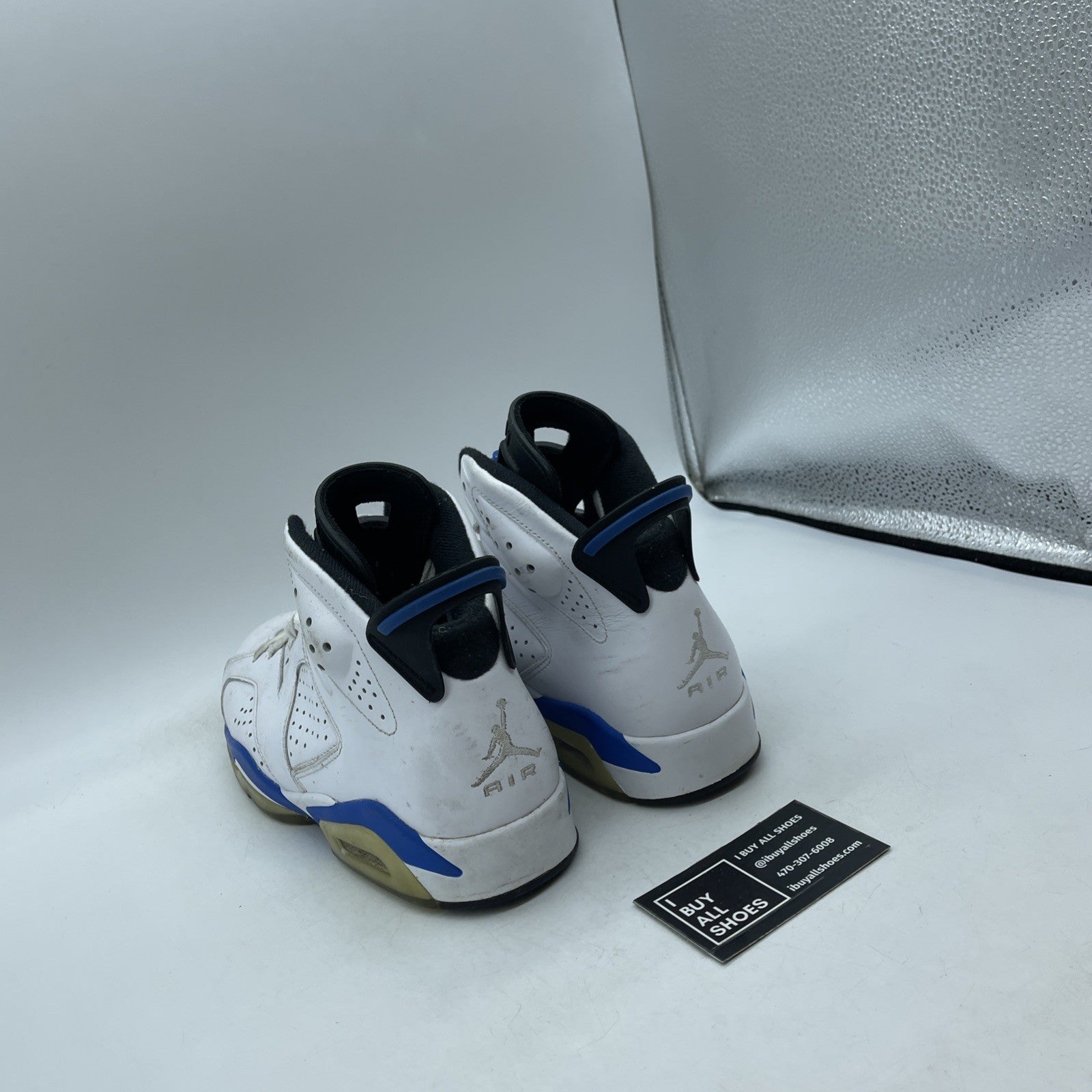 Size 8 - Air Jordan 6 Retro 2014 Sport Blue (384664-107)
