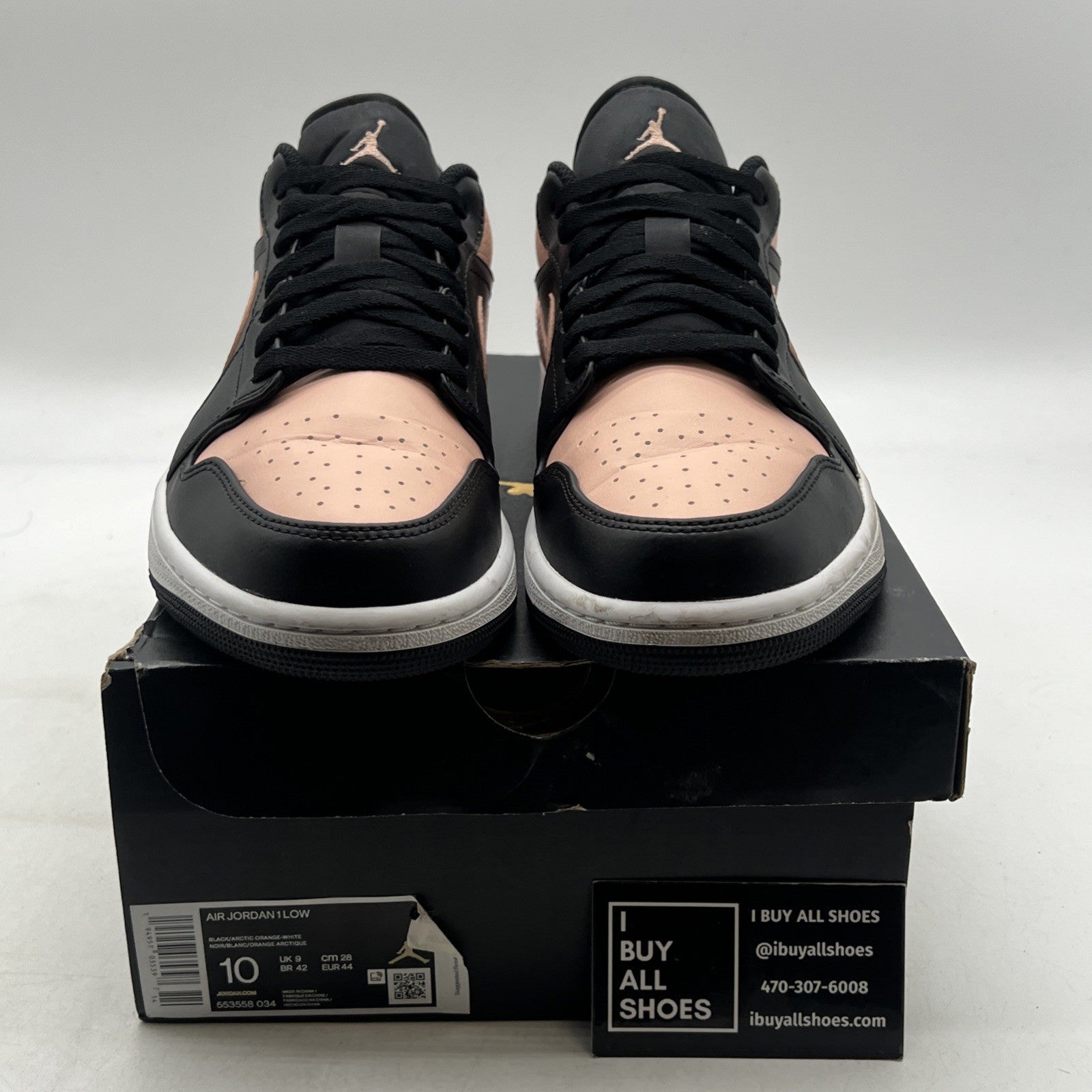 Size 10 - Air Jordan 1 Low Crimson Tint (553558-034)