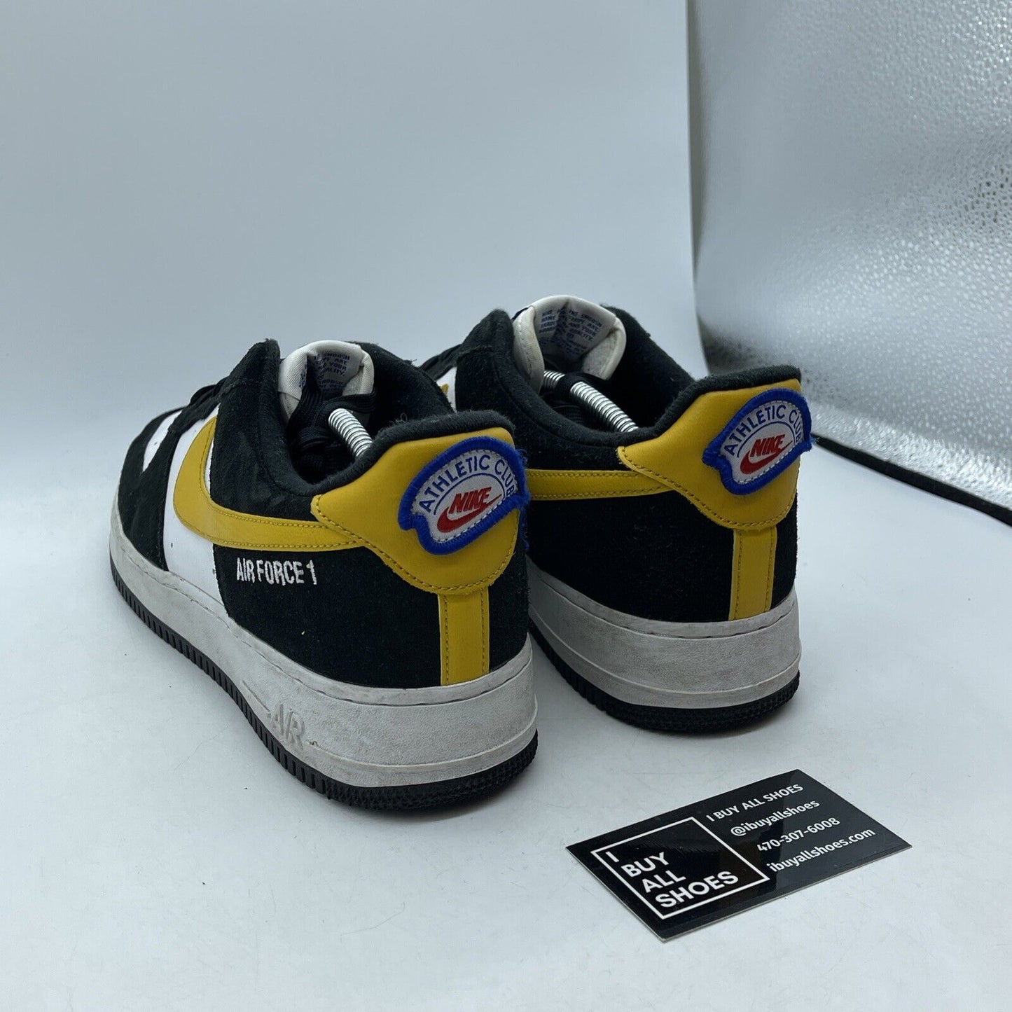 Size 12 - Nike Air Force 1 '07 LV8 Black University Gold Suede (DH7568-002)