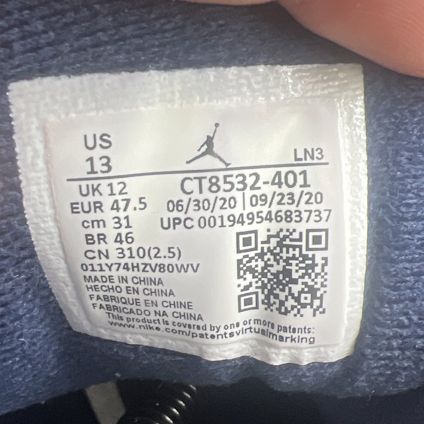 Size 13 - Air Jordan 3 Retro Blue (CT8532-401)