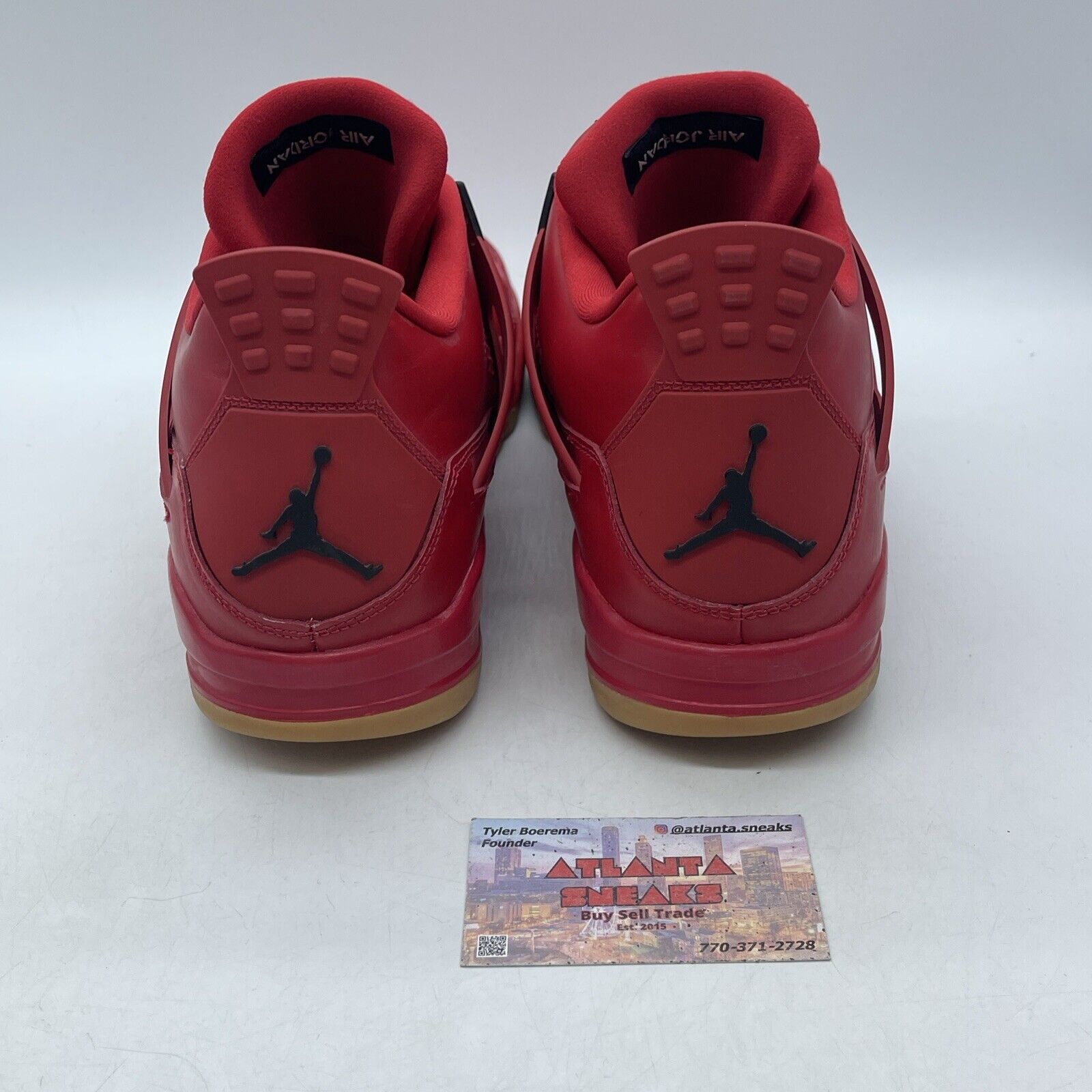 Size 13.5W - Air Jordan 4 Retro NRG Singles Day Red Black Leather (AV3914-600)