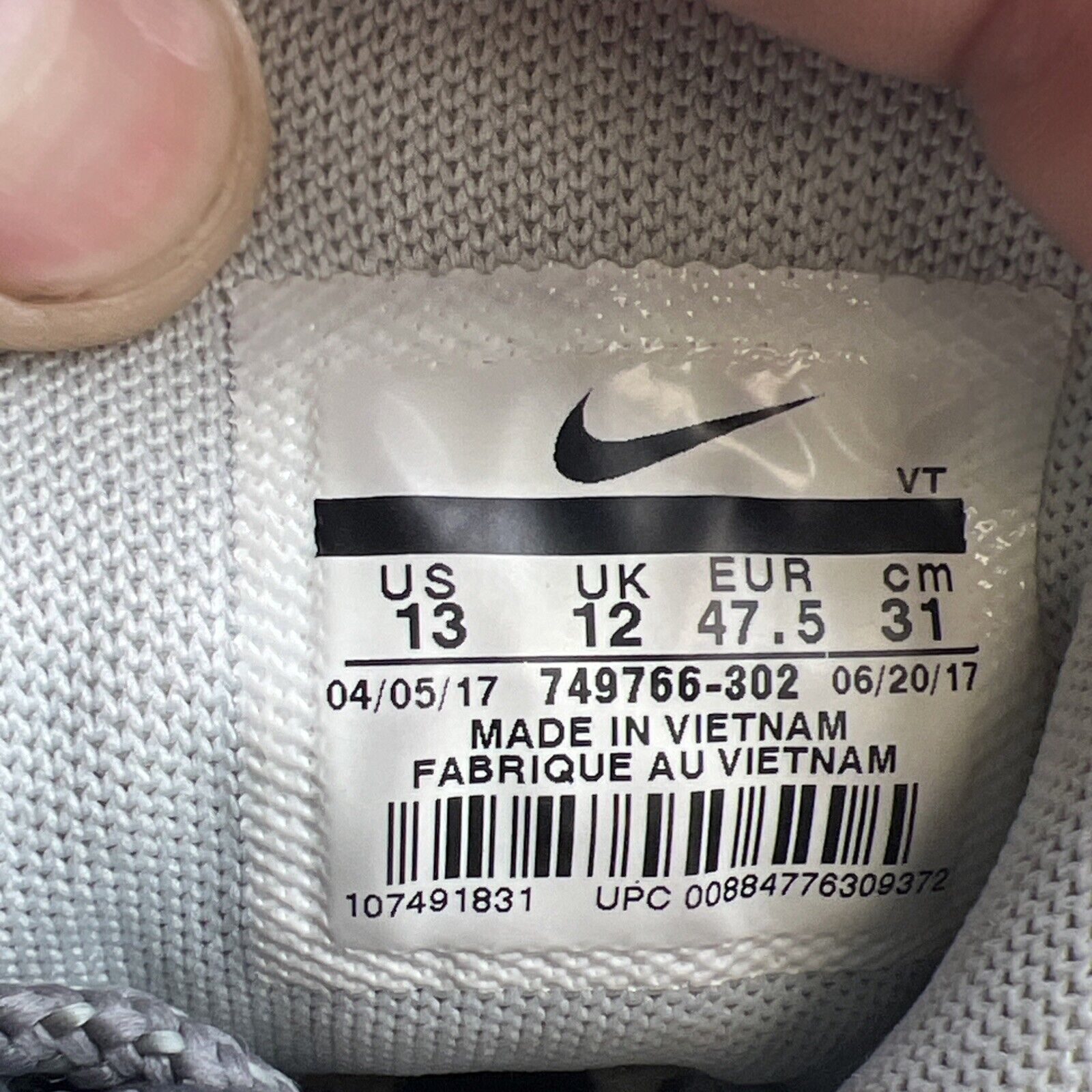Size 13 - Nike Air Max 95 Essential Cargo Khaki (749766-302)