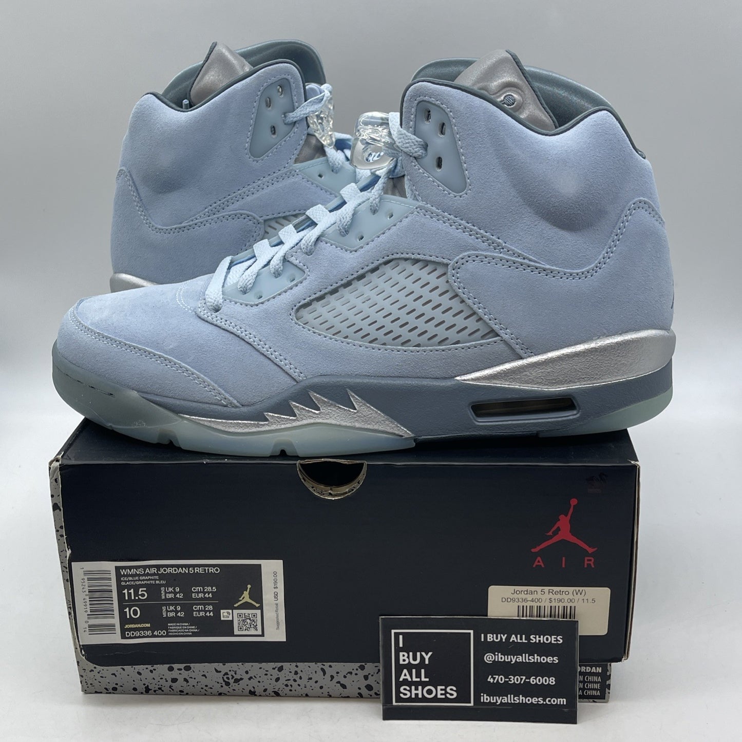 Size 11.5W - Air Jordan 5 Retro Blue Bird (DD9336-400)