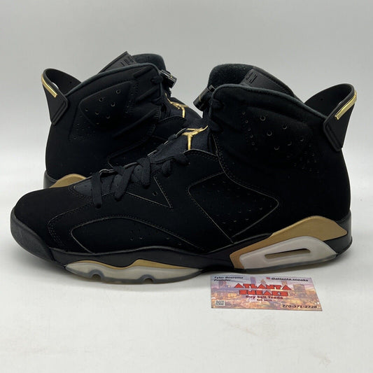 Size 13 - Jordan 6 Retro Defining Moments 2020 Black Gold Suede (CT4954-007)