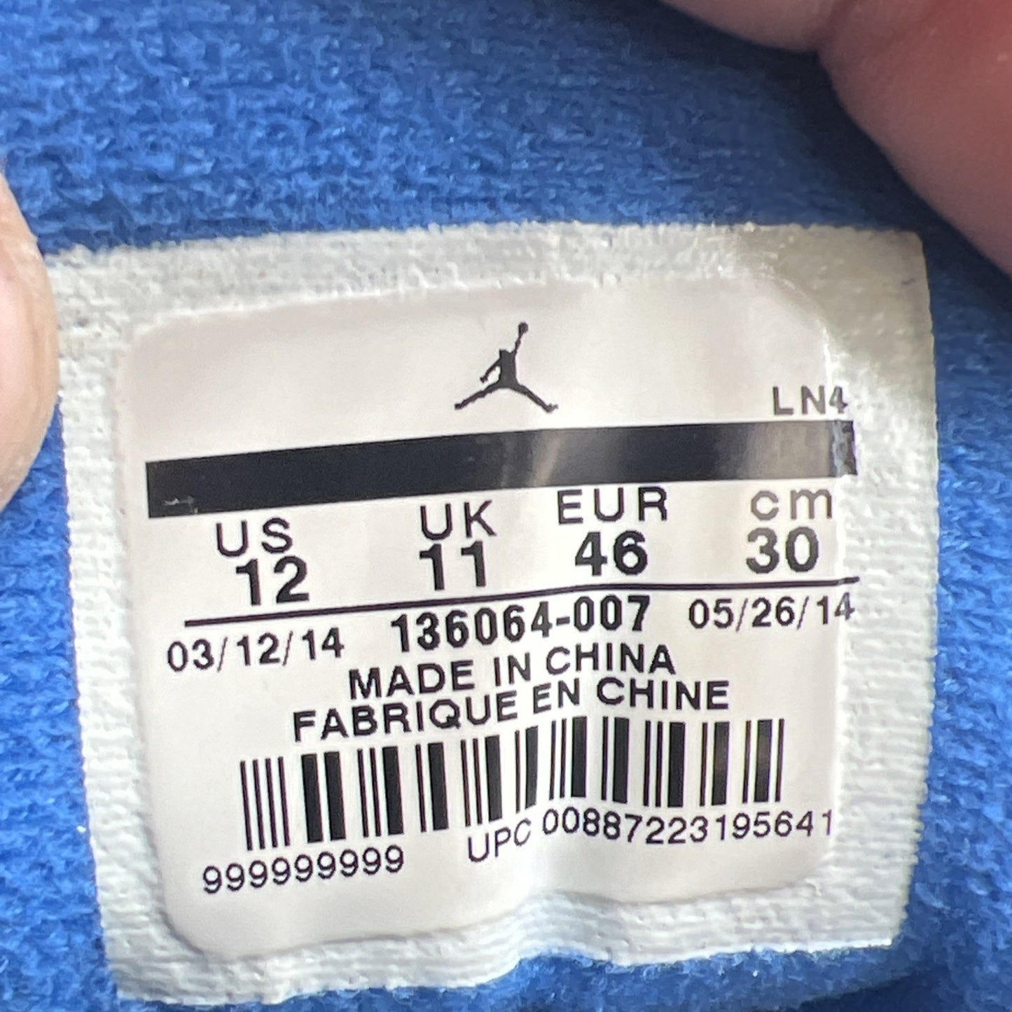 Size 12 - Air Jordan 3 Retro Sport Blue (136064-007)