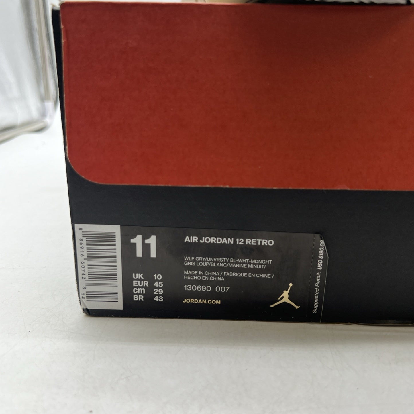 Size 11 - Air Jordan 12 Retro Grey University Blue (130690-007)