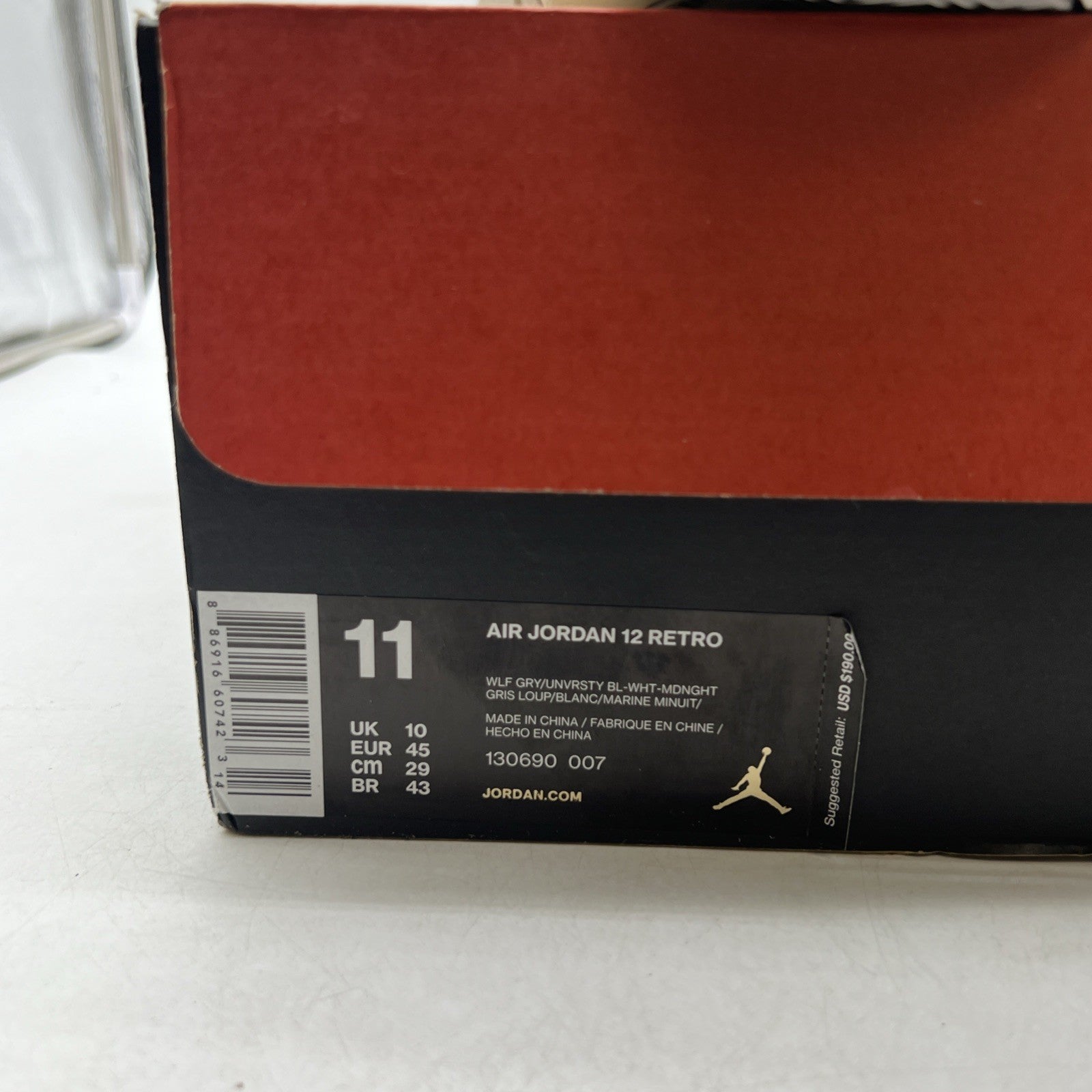 Size 11 - Air Jordan 12 Retro Grey University Blue (130690-007)