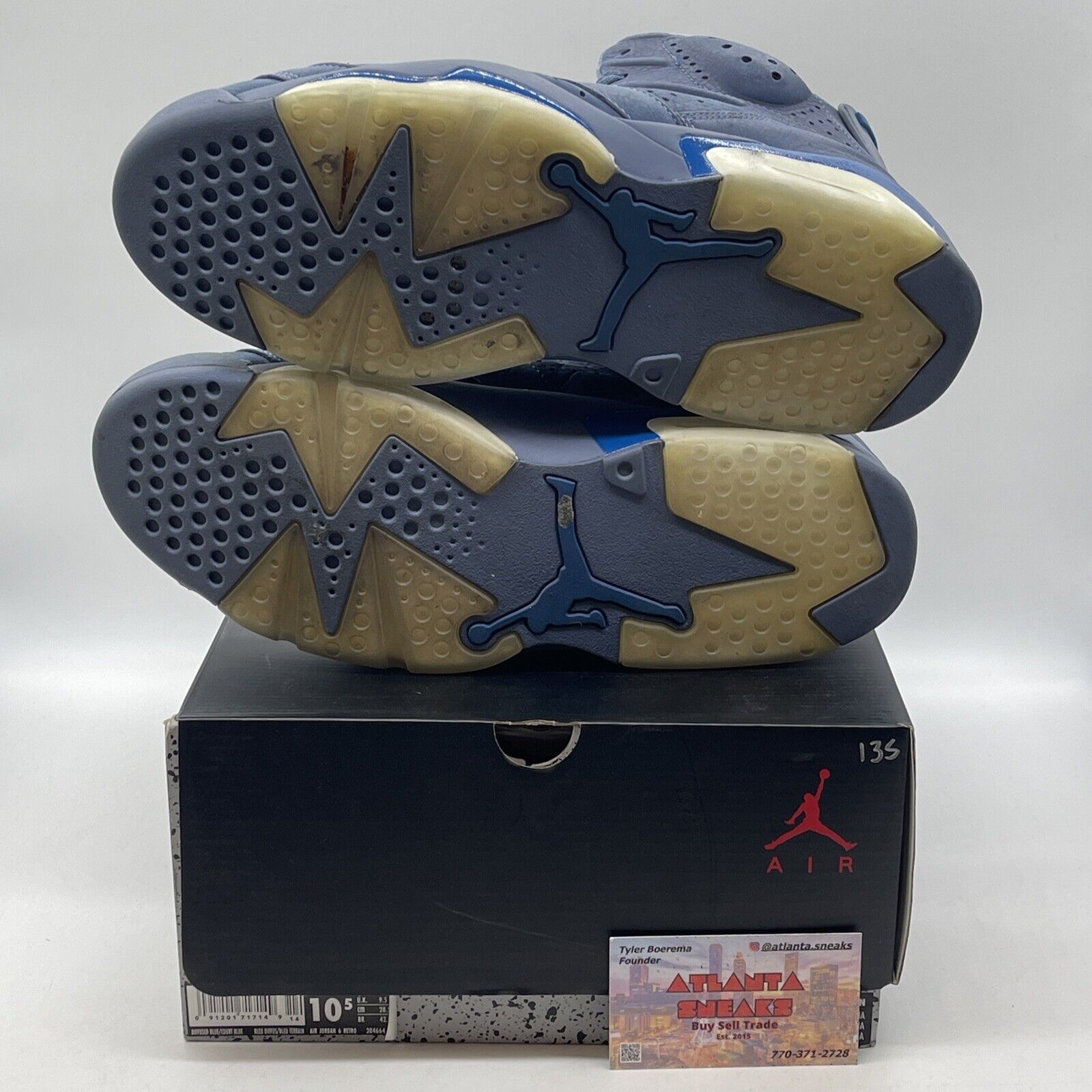 Size 10.5 - Air Jordan 6 Retro Diffused Blue Suede (384664-400)