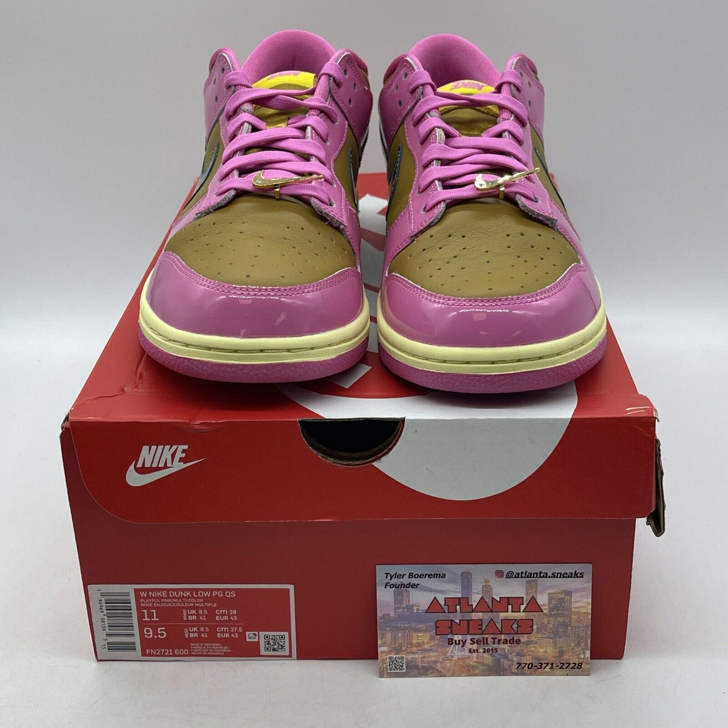 Wmns Size 11 - Nike Parris Goebel x Dunk Low Playful Pink Brown (FN2721-600)