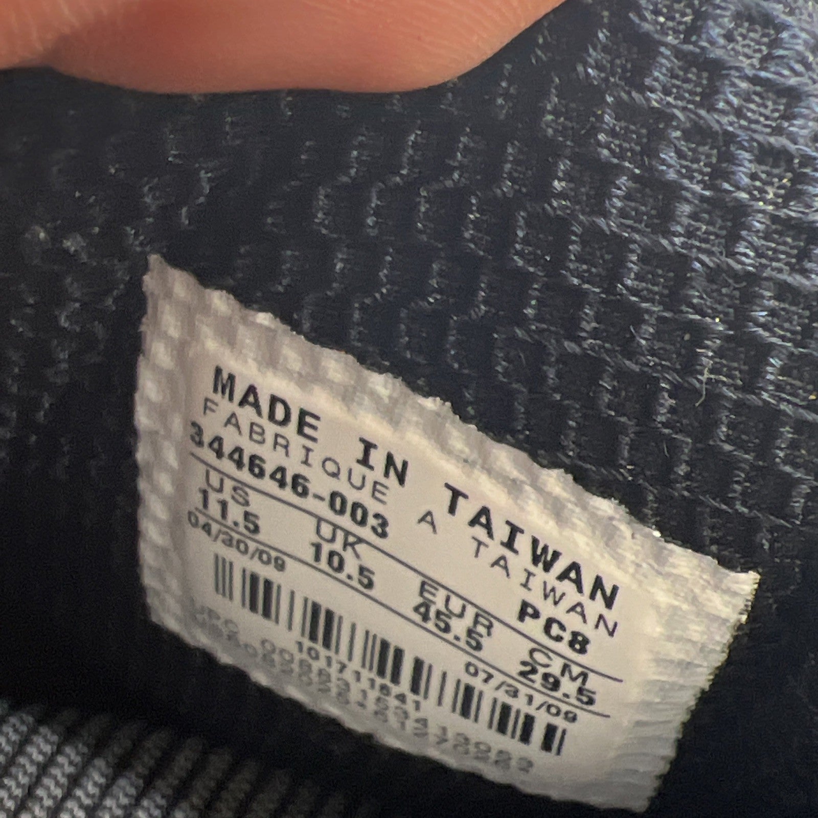 Size 11.5 - Nike 1/2 Cent Black Silver (344646-003)