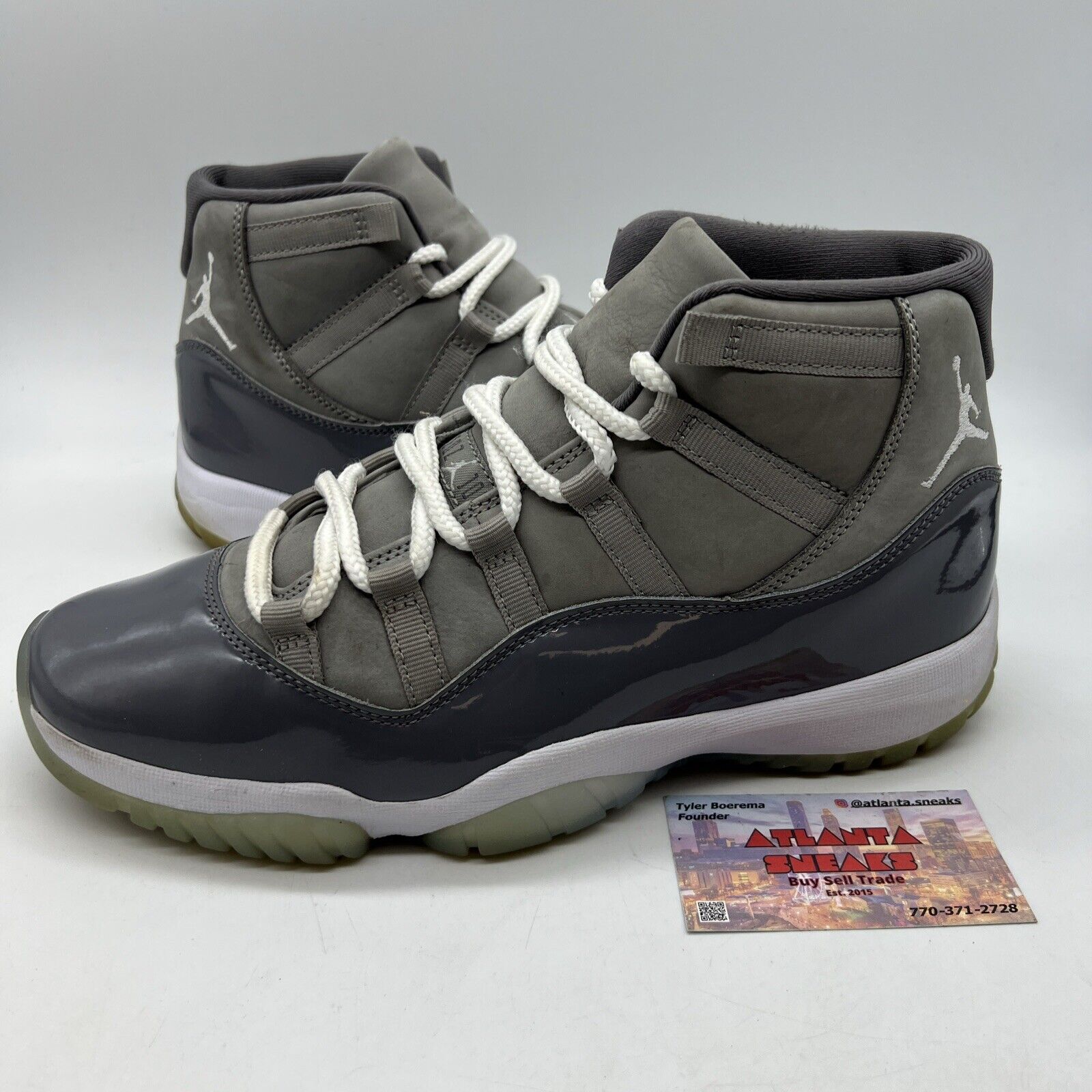 Size 9.5 - Jordan 11 Retro High Cool Grey White Leather Suede (CT8012-005)