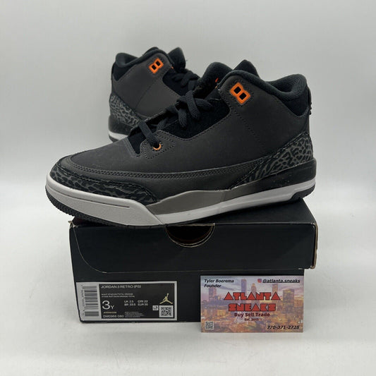 Size 3 (PS) - Jordan 3 Retro 2023 Mid Fear Pack Grey White Suede (DM0966-080)