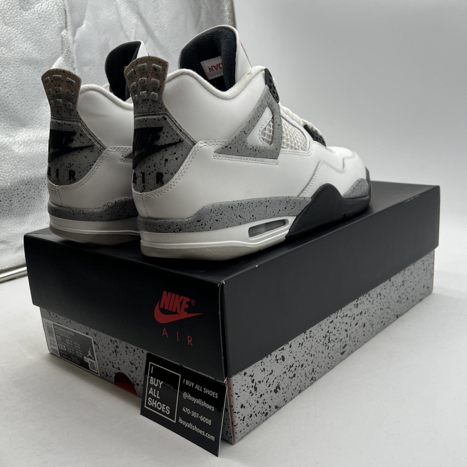 Size 11 - Air Jordan 4 Retro OG Mid White Cement (FV5029-100)