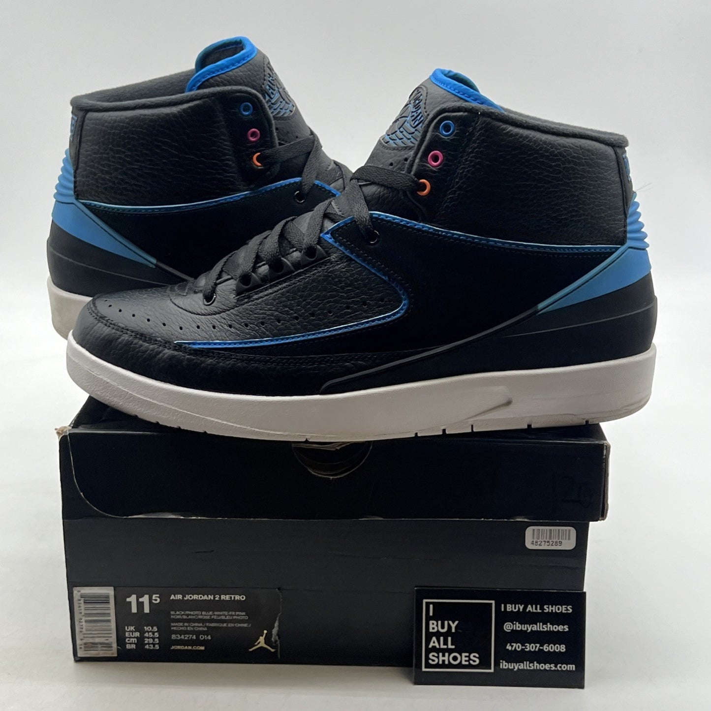 Size 11.5 - Air Jordan 2 Retro Radio Raheem (834274-014)