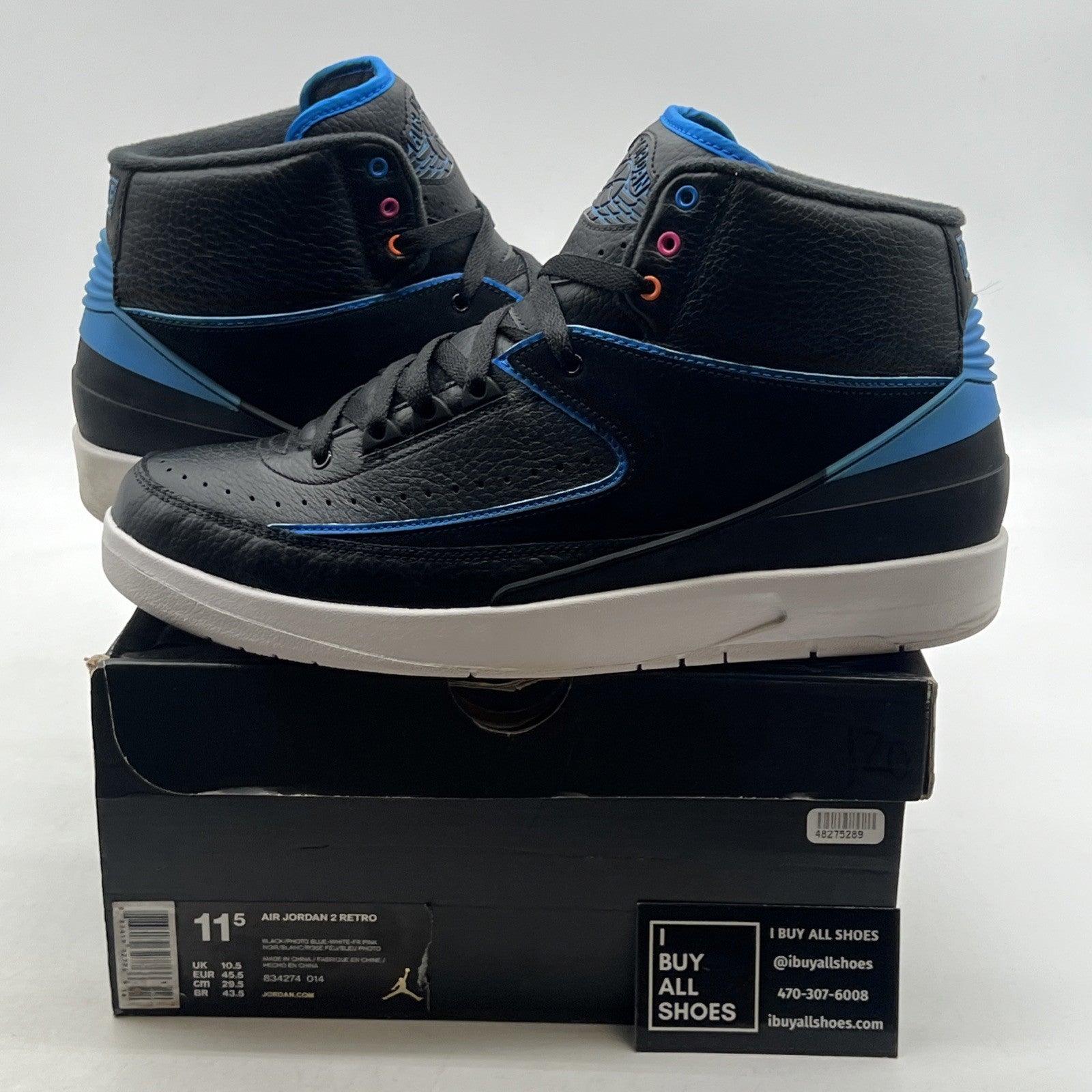 Size 11.5 - Air Jordan 2 Retro Radio Raheem (834274-014)
