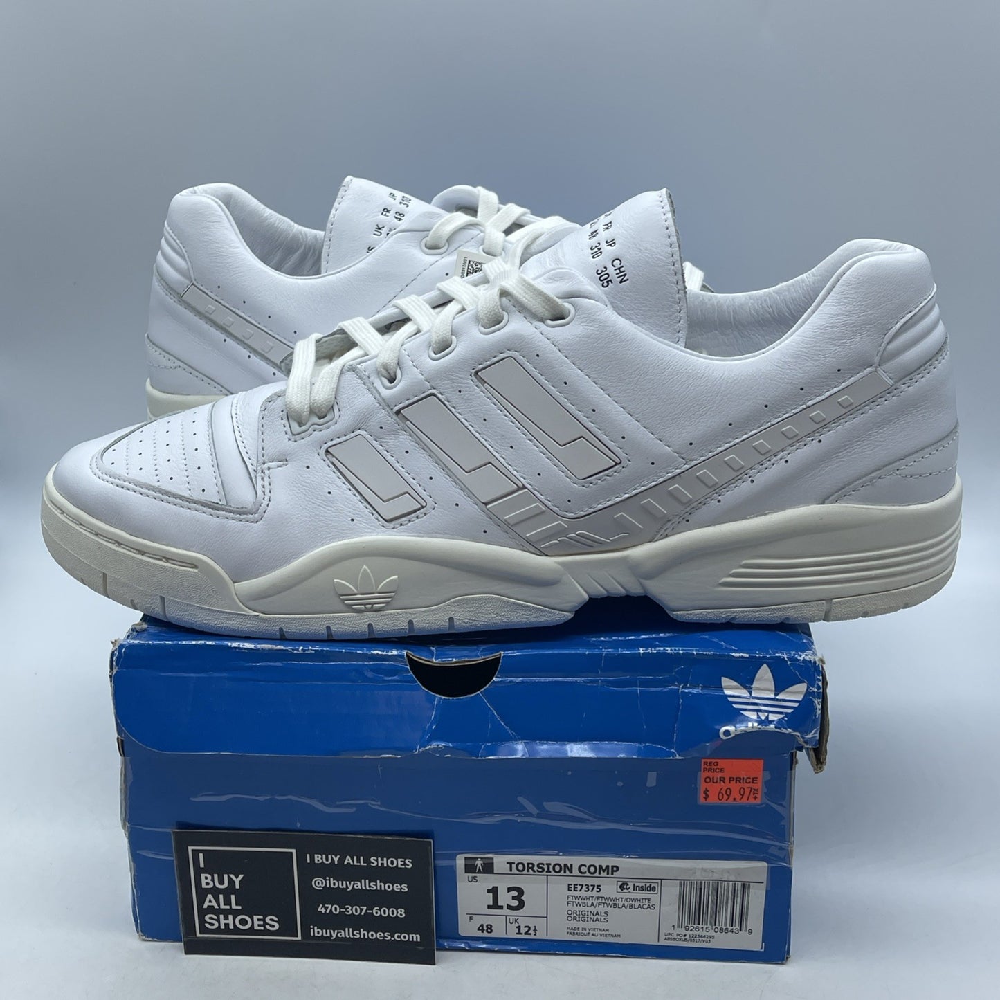 Size 13 - Adidas Torison Comp Cloud White (EE7375)