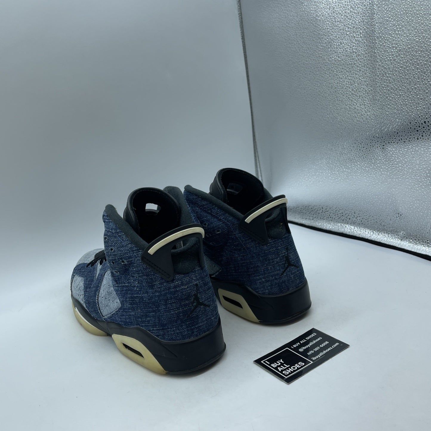 Size 12 - Air Jordan 6 Retro Washed Denim Blue Black Suede (CT5350-401)