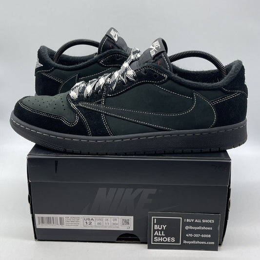 Size 12 - Jordan 1 Retro Low OG SP x Travis Scott Black Phantom (DM7866-001)