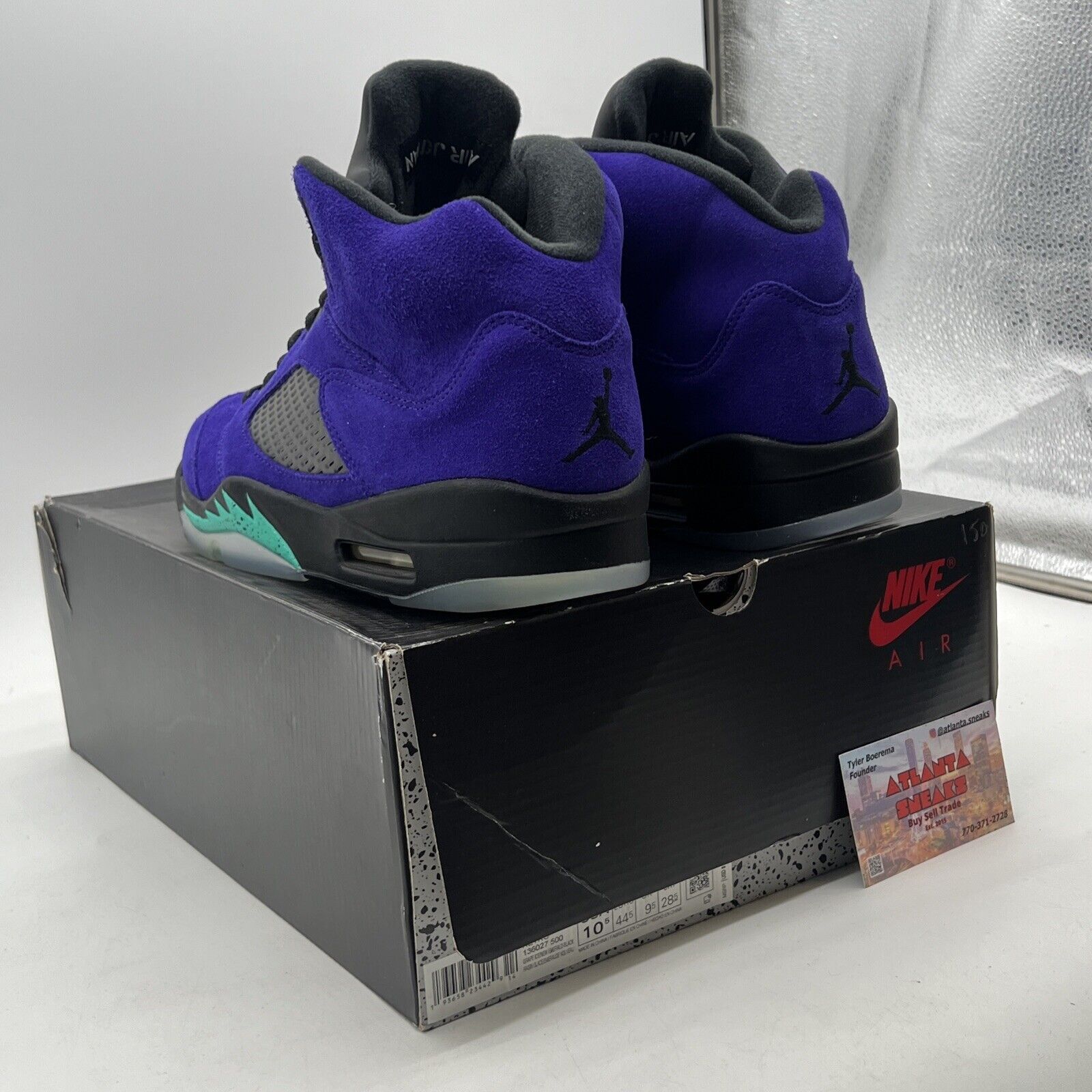 Size 10.5 - Air Jordan 5 Retro Alternate Grape 2020 (136027-500)