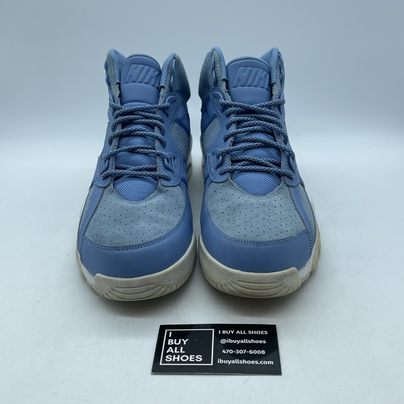 Size 11 - Nike Air Trainer SC High Unviersity Blue White Suede (302346-401)