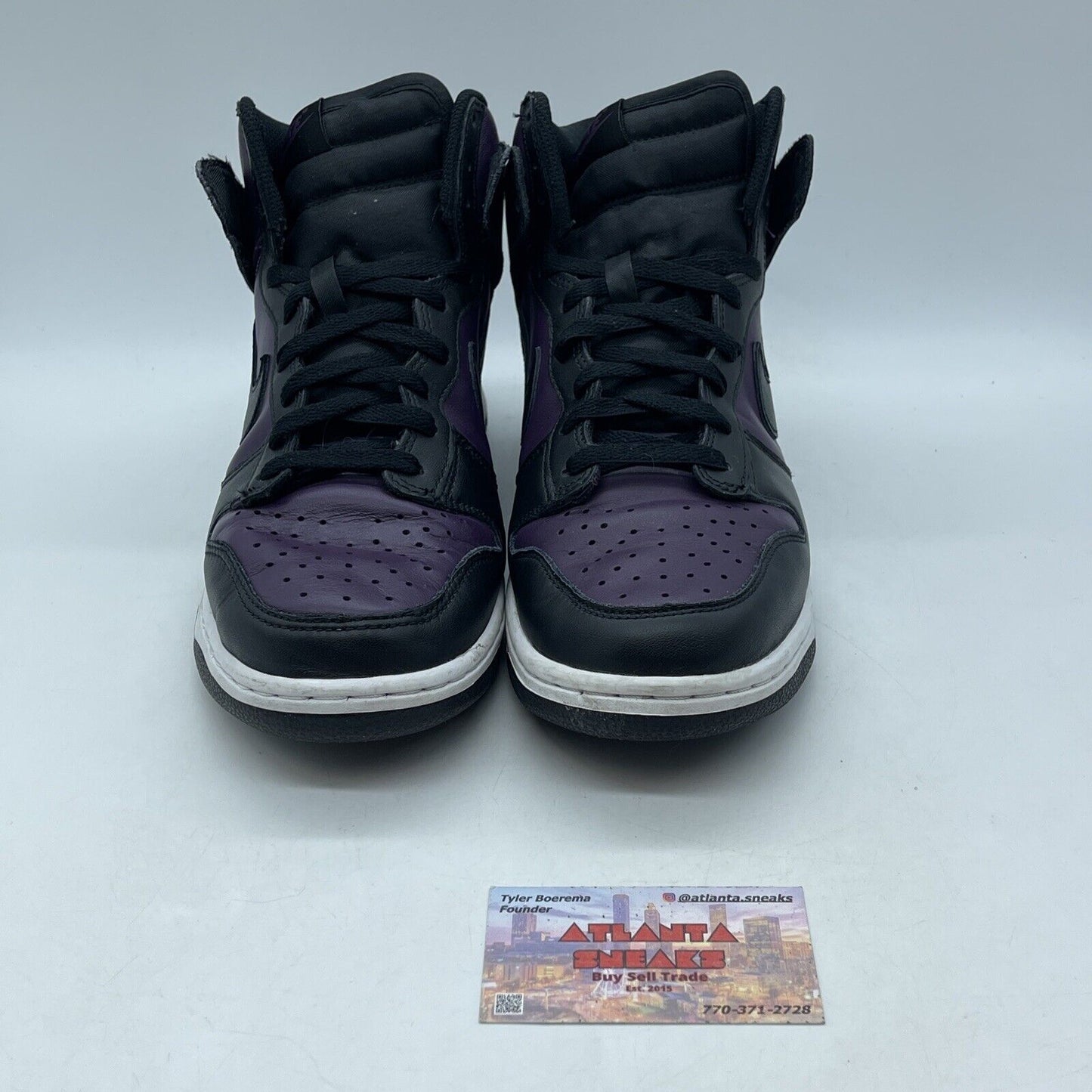 Size 10 - Nike Fragment Design x Dunk High Beijing Black Burgundy (DJ0382-600)