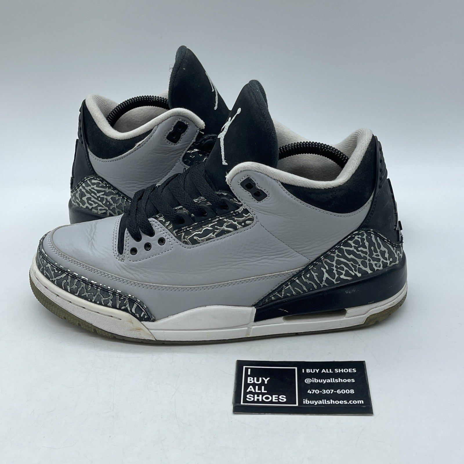 Size 9 - Air Jordan 3 Retro Wolf Grey (136064-004)