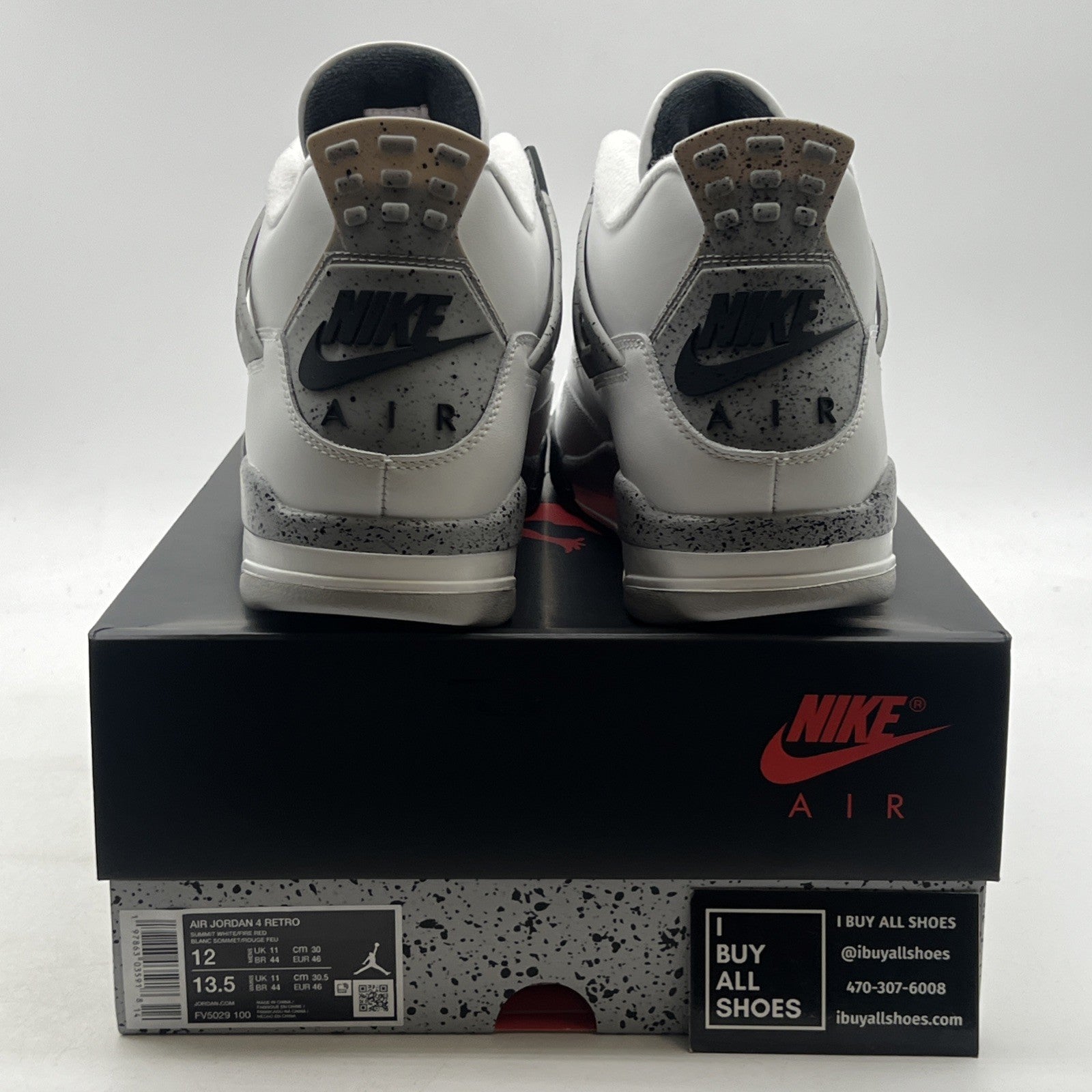 Size 12 - Air Jordan 4 Retro OG 2025 White Cement (FV5029-100)