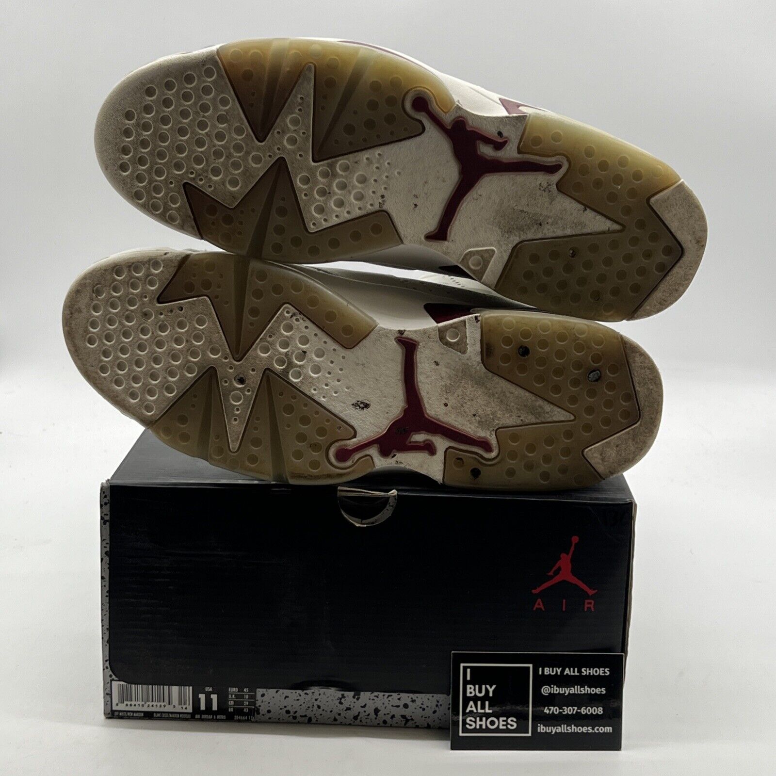 Size 11 - Air Jordan 6 Retro 2015 Maroon (384664-116)