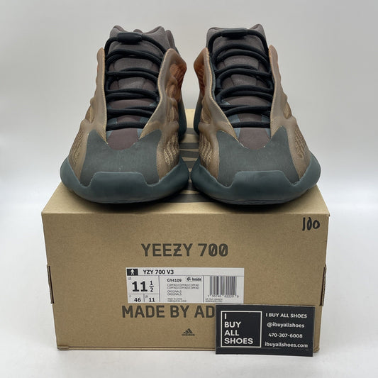 Size 11.5 - adidas Yeezy 700 V3 Copper Fade Black Suede Leather (GY4109)