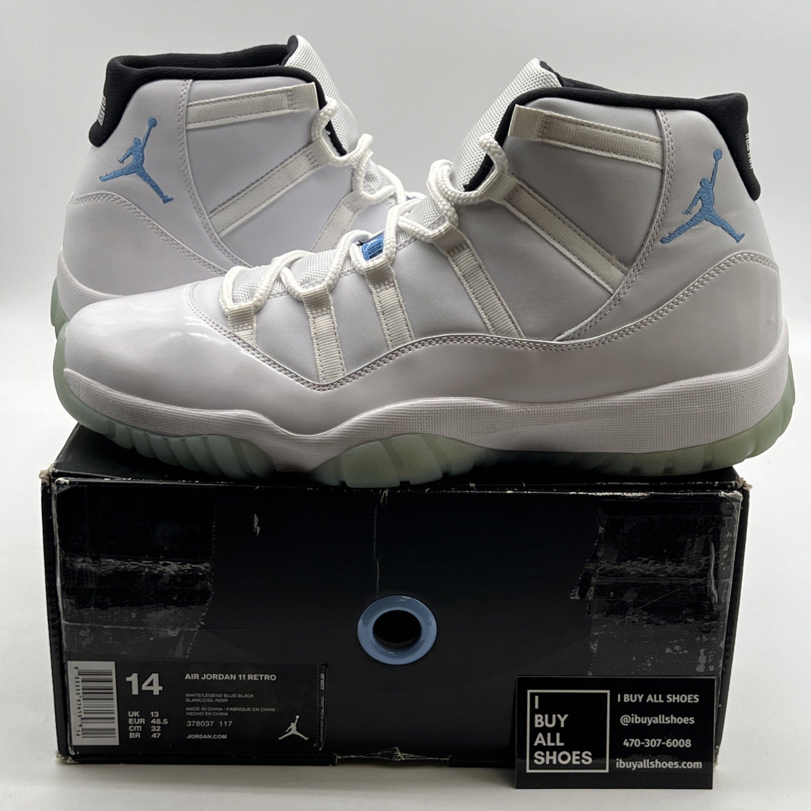 Size 14 - Air Jordan 11 Retro High Legend Blue (378037-117)